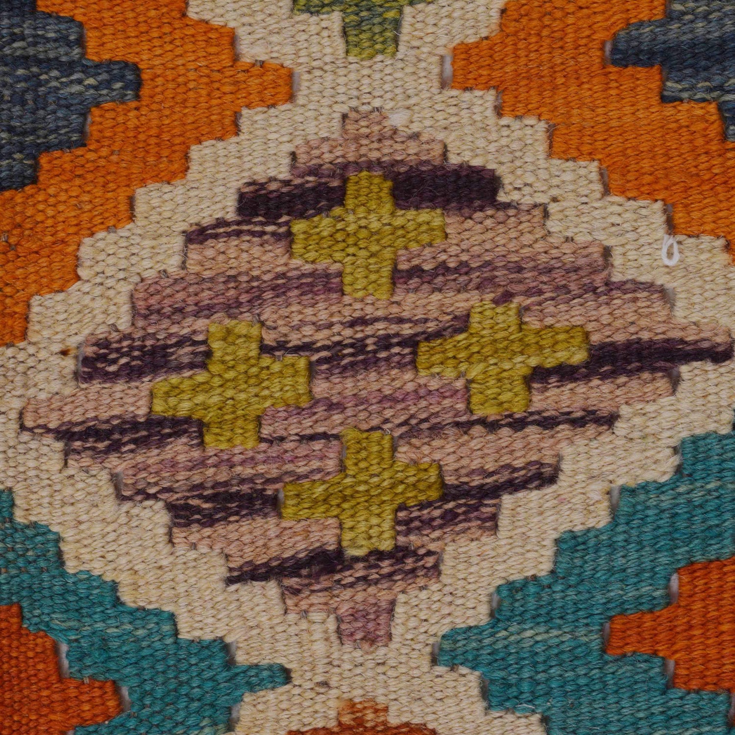 Handmade Vegetable Kelim 6' 9" x 9' 8" (ft) - No. Y35601