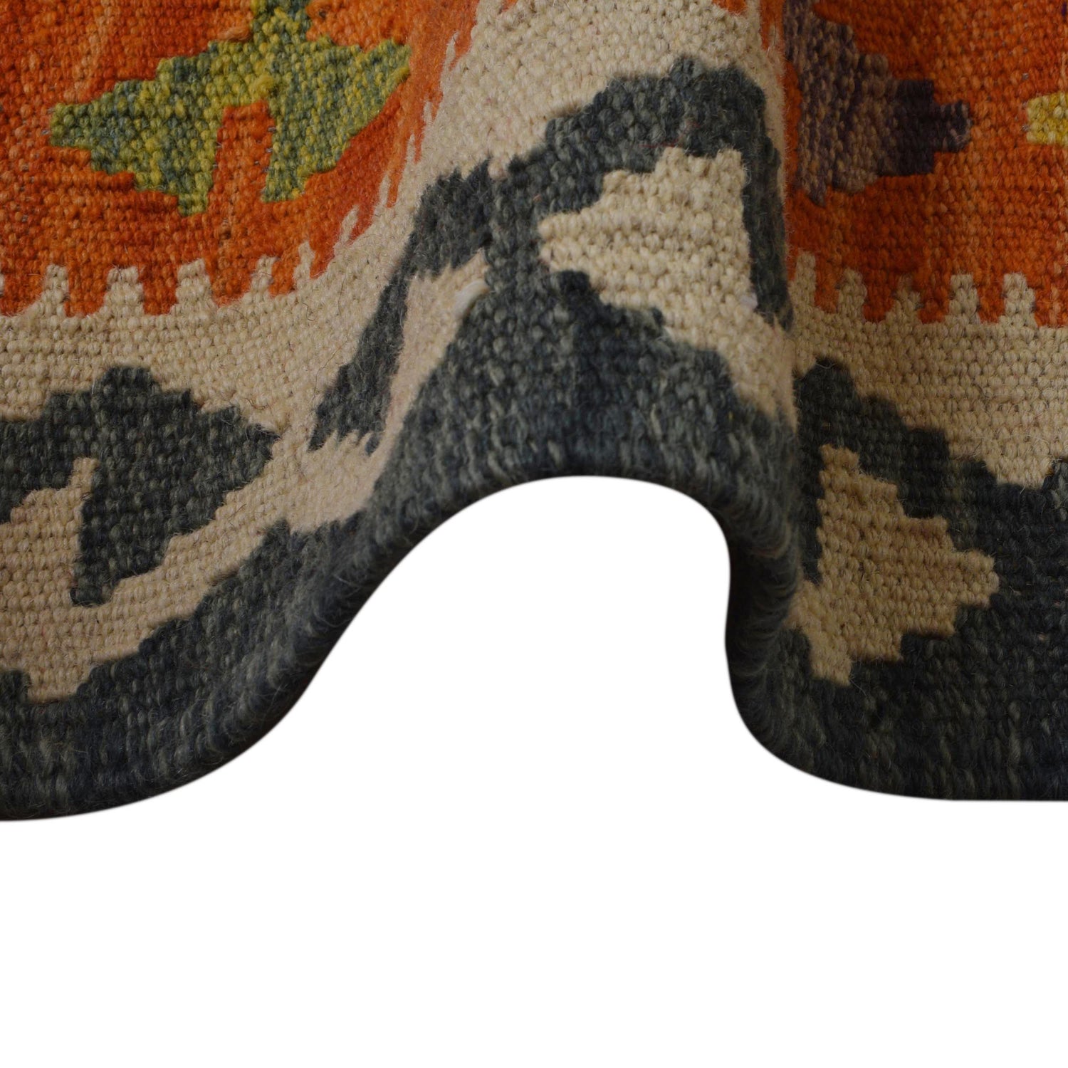 Handmade Vegetable Kelim 6' 9" x 9' 8" (ft) - No. Y35601