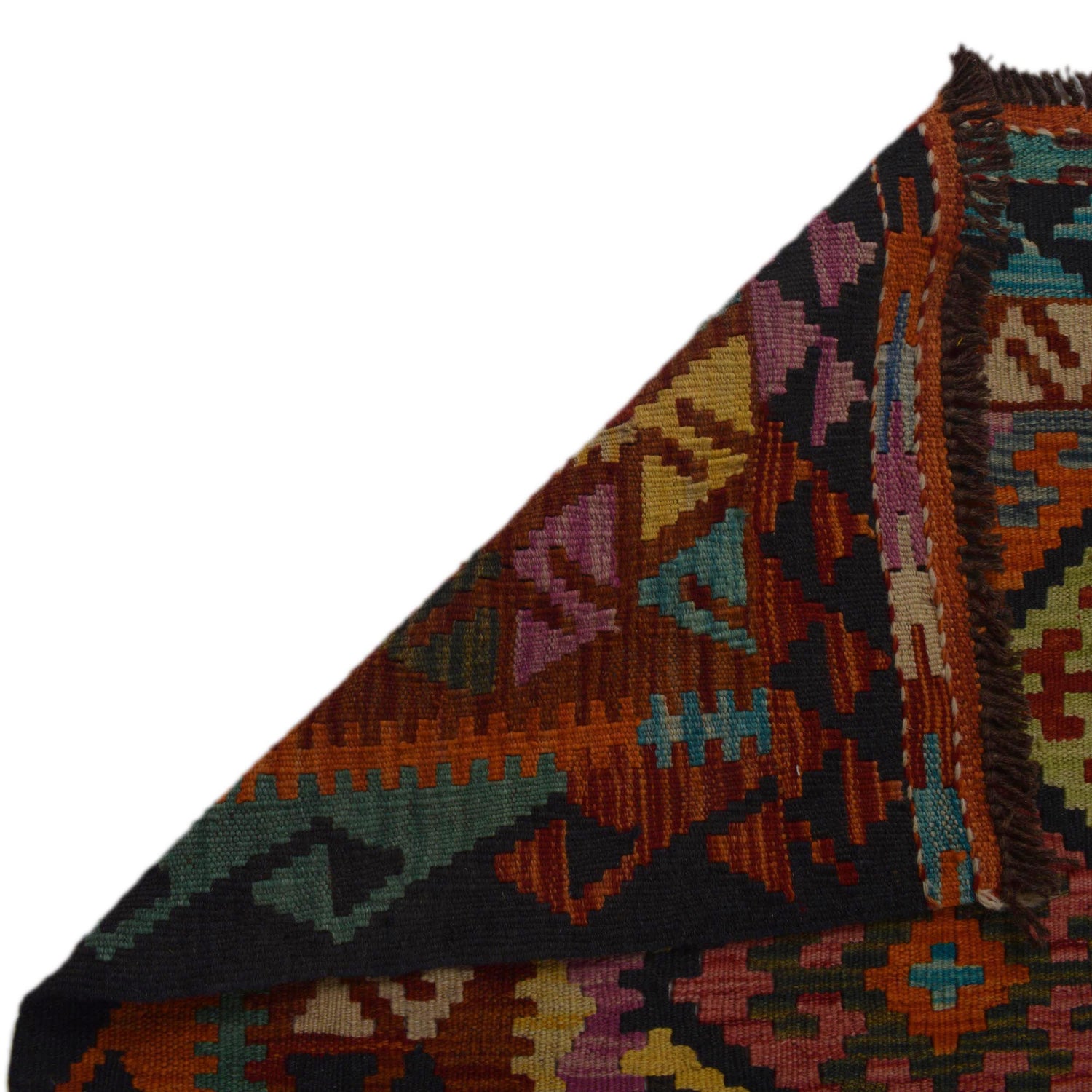 Handmade Vegetable Kilim 5' 10" x 7' 11" (ft) - No. Y35604