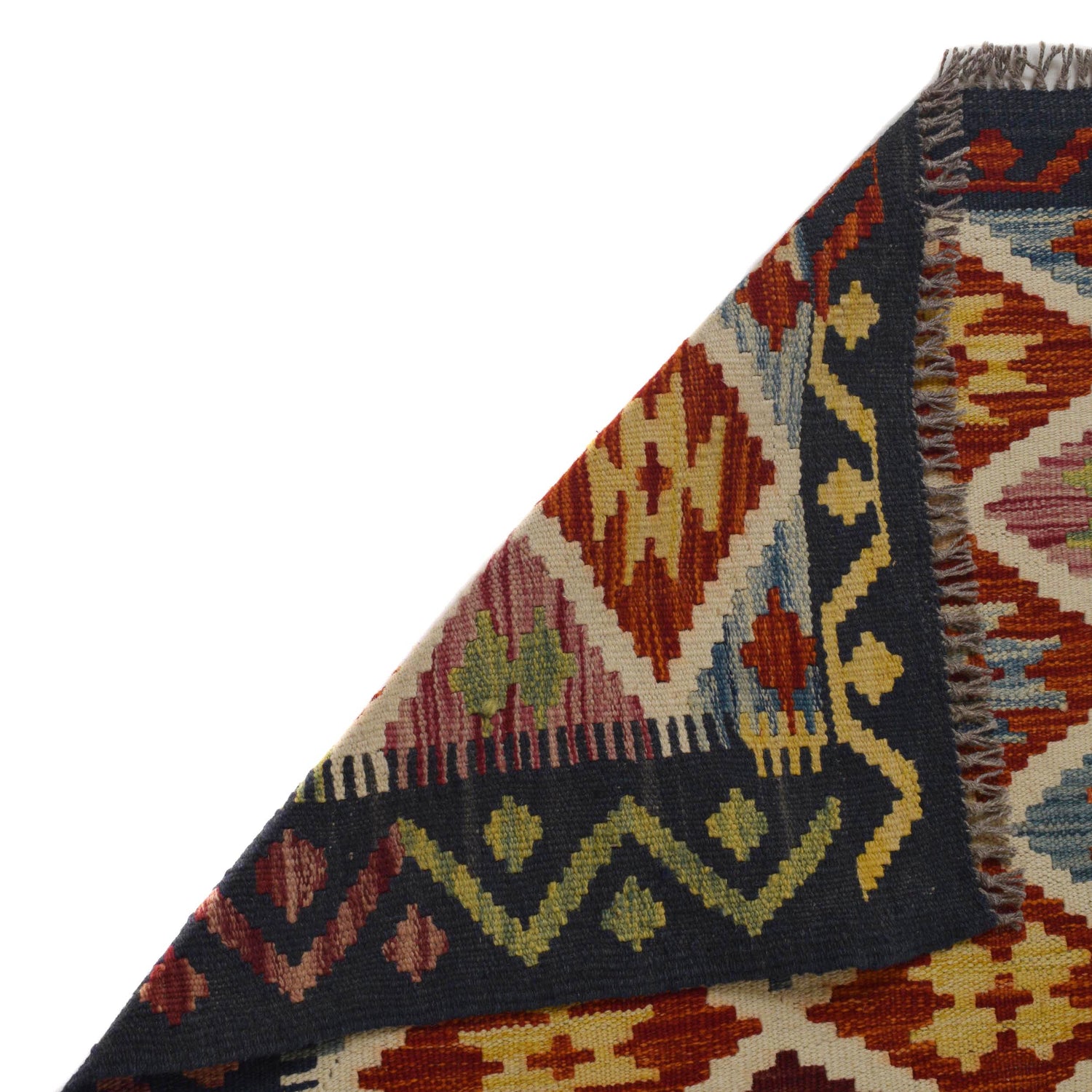 Handmade Vegetable Kilim 5' 1" x 8' 2" (ft) - No. Y35644