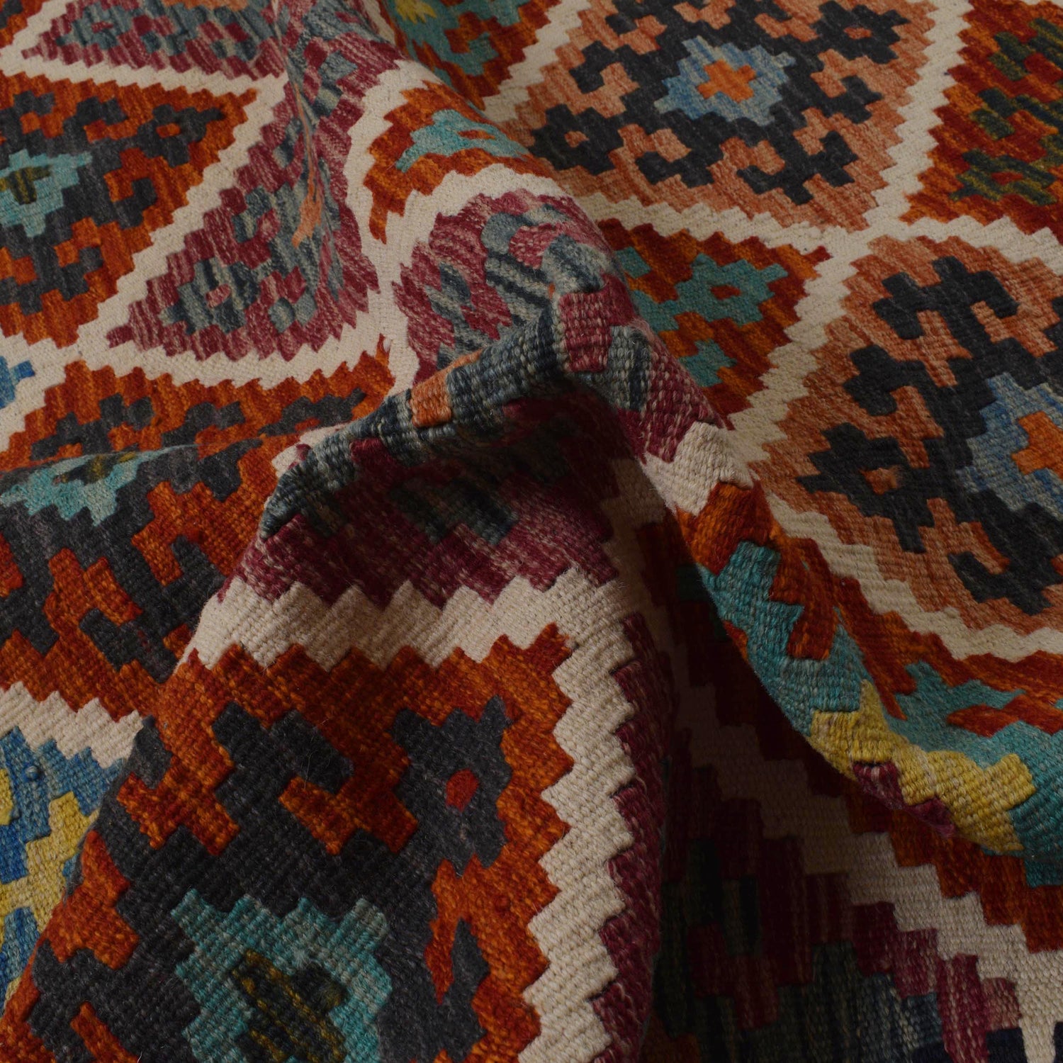 Handmade Vegetable Kelim 6' 0" x 8' 9" (ft) - No. Y35646