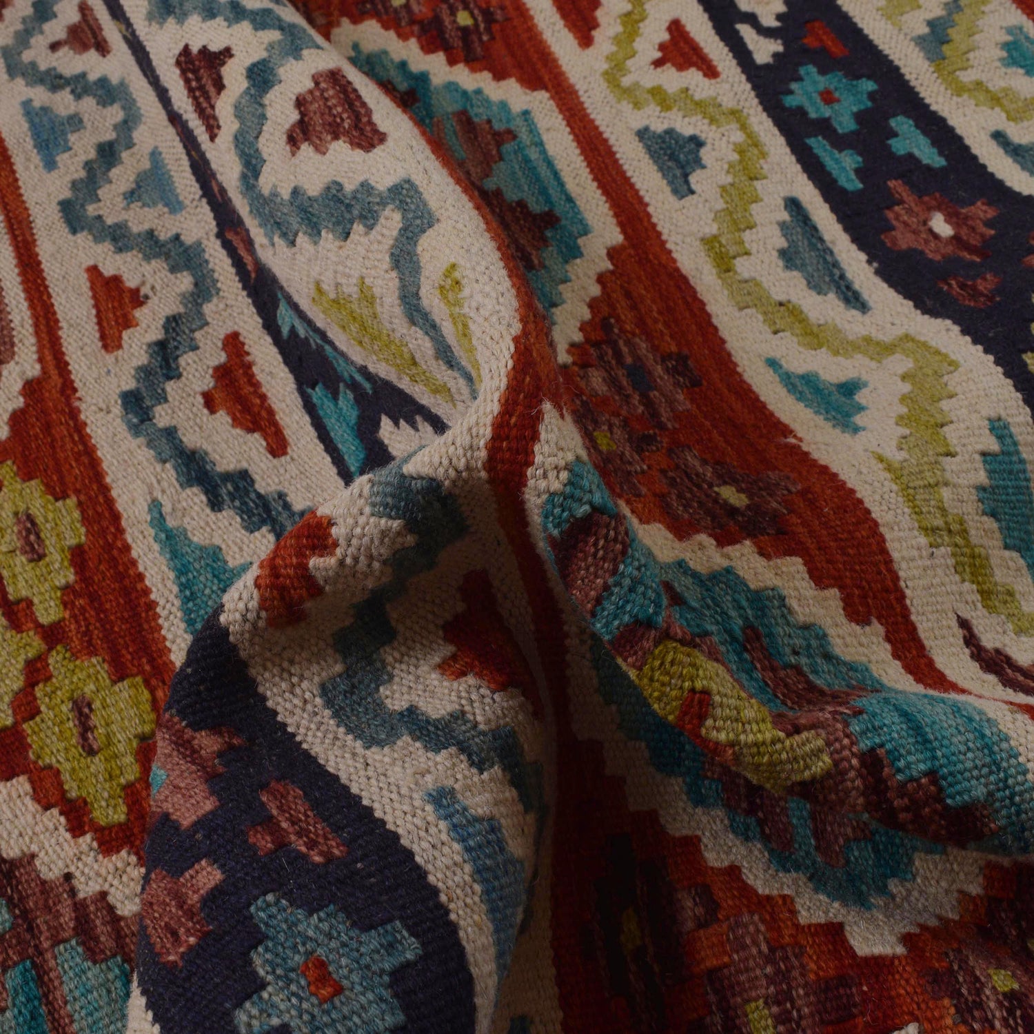 Handmade Vegetable Kelim 5' 9" x 8' 0" (ft) - No. Y35647