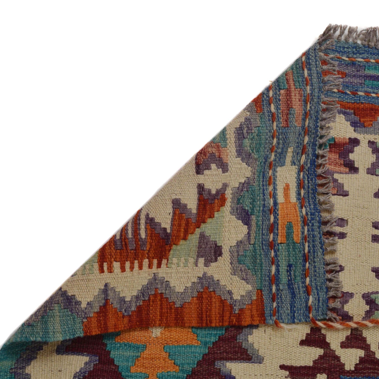 Handmade Vegetable Kilim 6' 3" x 8' 8" (ft) - No. Y35648