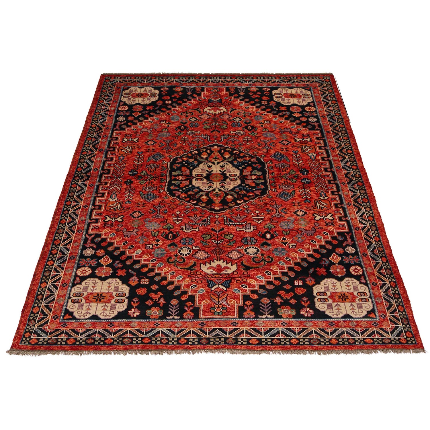 Handmade Sherazi Rug 6' 8" x 9' 8" (ft) - No. Y35651