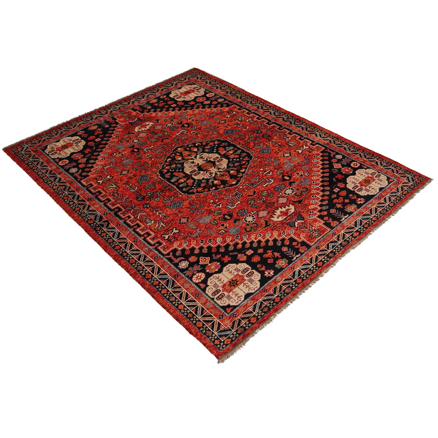 Handmade Sherazi Rug 6' 8" x 9' 8" (ft) - No. Y35651