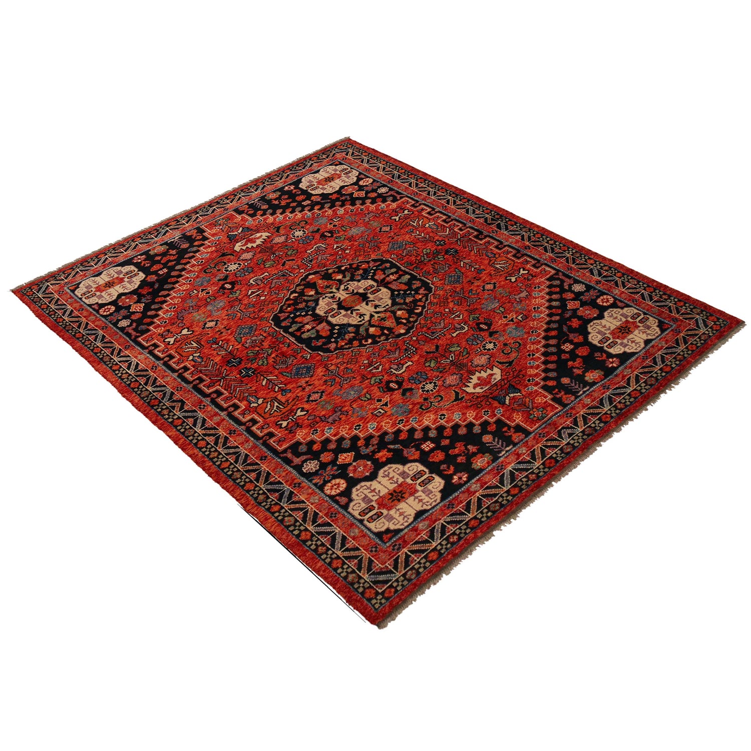Handmade Sherazi Rug 6' 8" x 9' 8" (ft) - No. Y35651