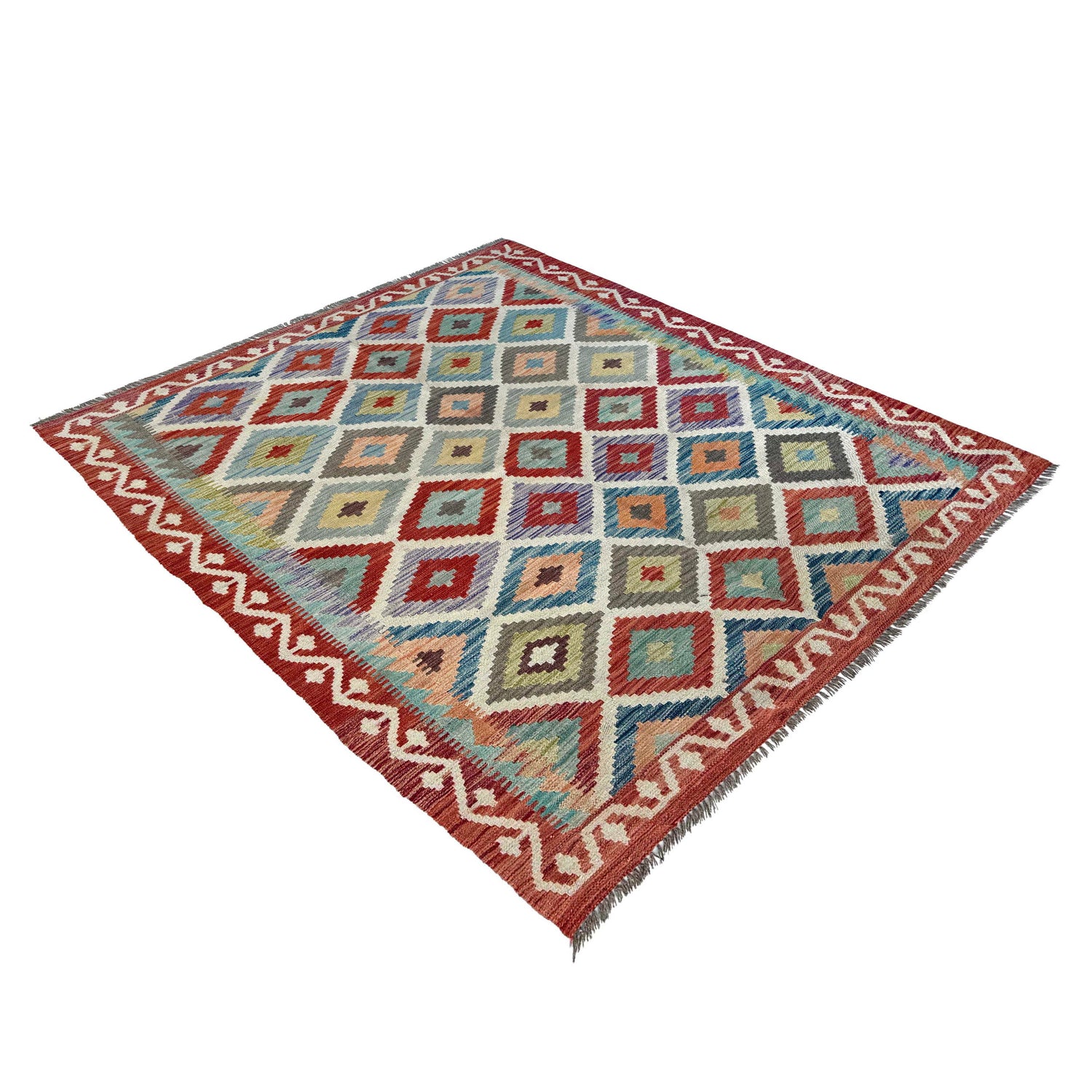 Handmade Vegetable Kelim 4' 11" x 6' 8" (ft) - No. Y37266