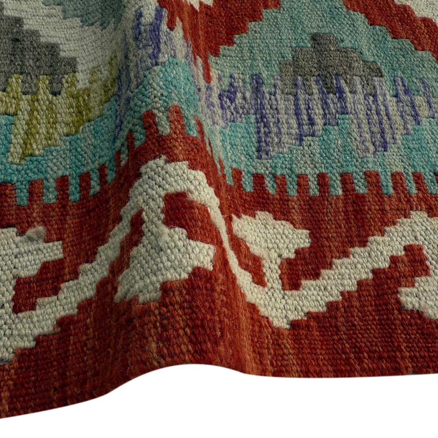 Handmade Vegetable Kelim 4' 11" x 6' 8" (ft) - No. Y37266