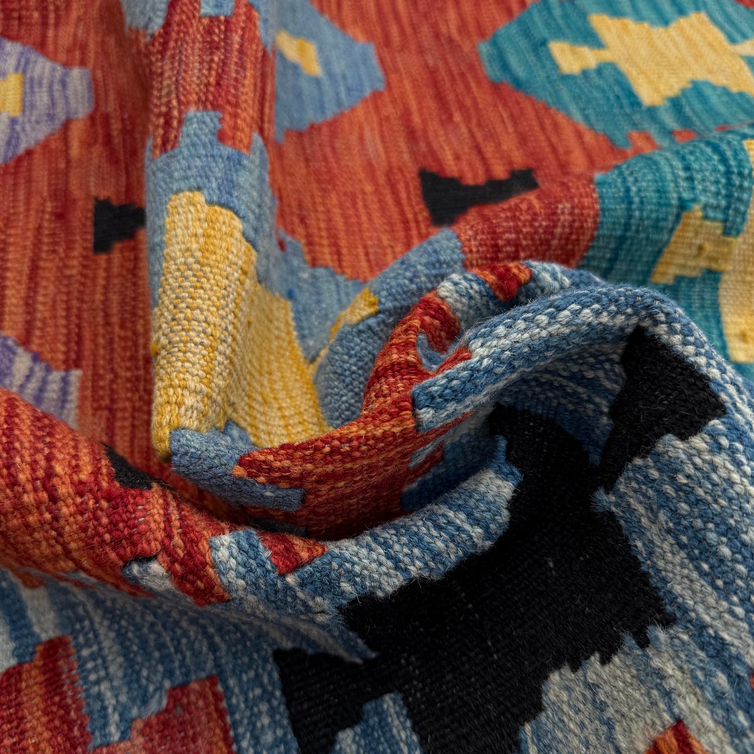 Handmade Vegetable Kilim 4' 9" x 6' 6" (ft) - No. Y37267