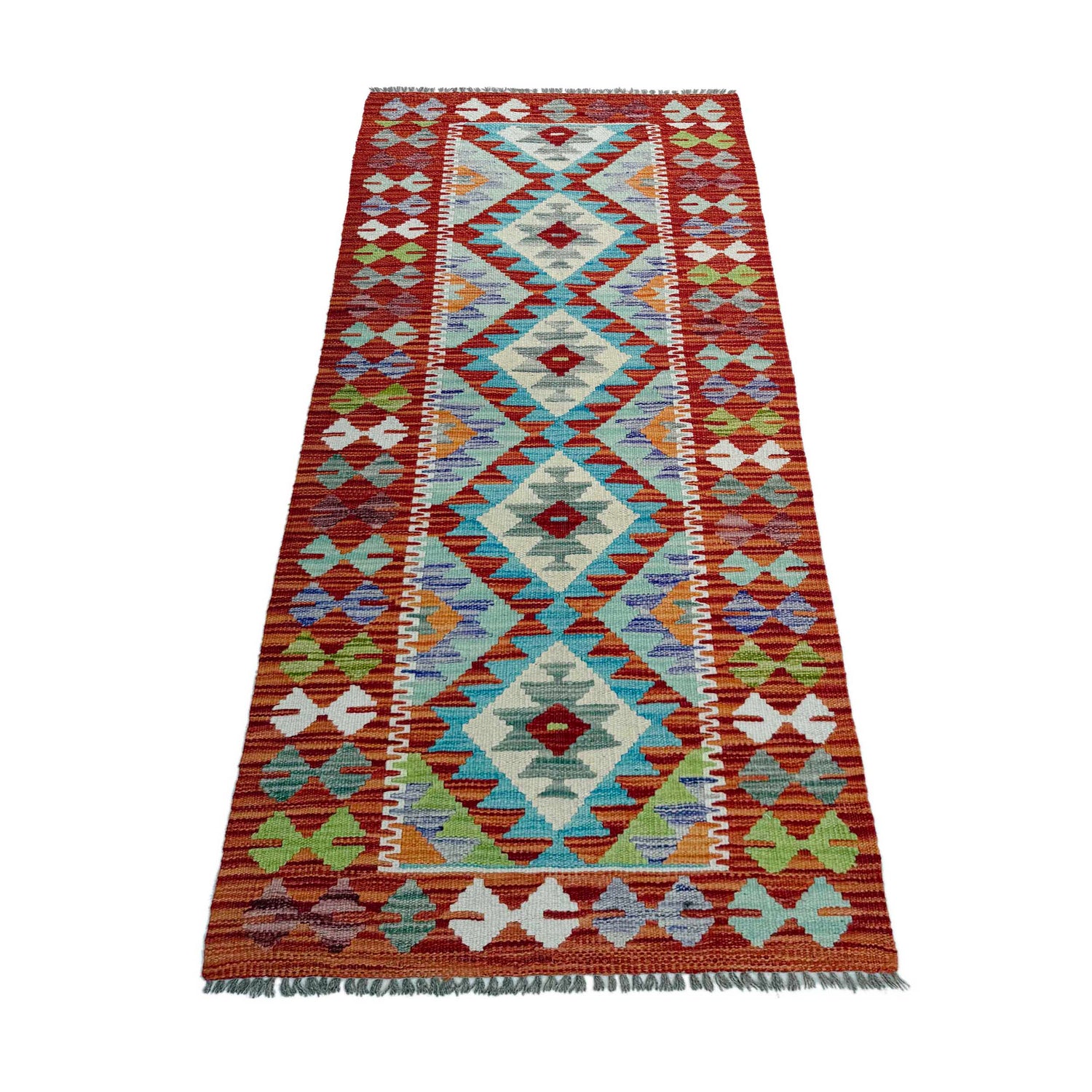 Vegetable Kilim Runner 2' 5" x 6' 6" (ft)- No. Y37275