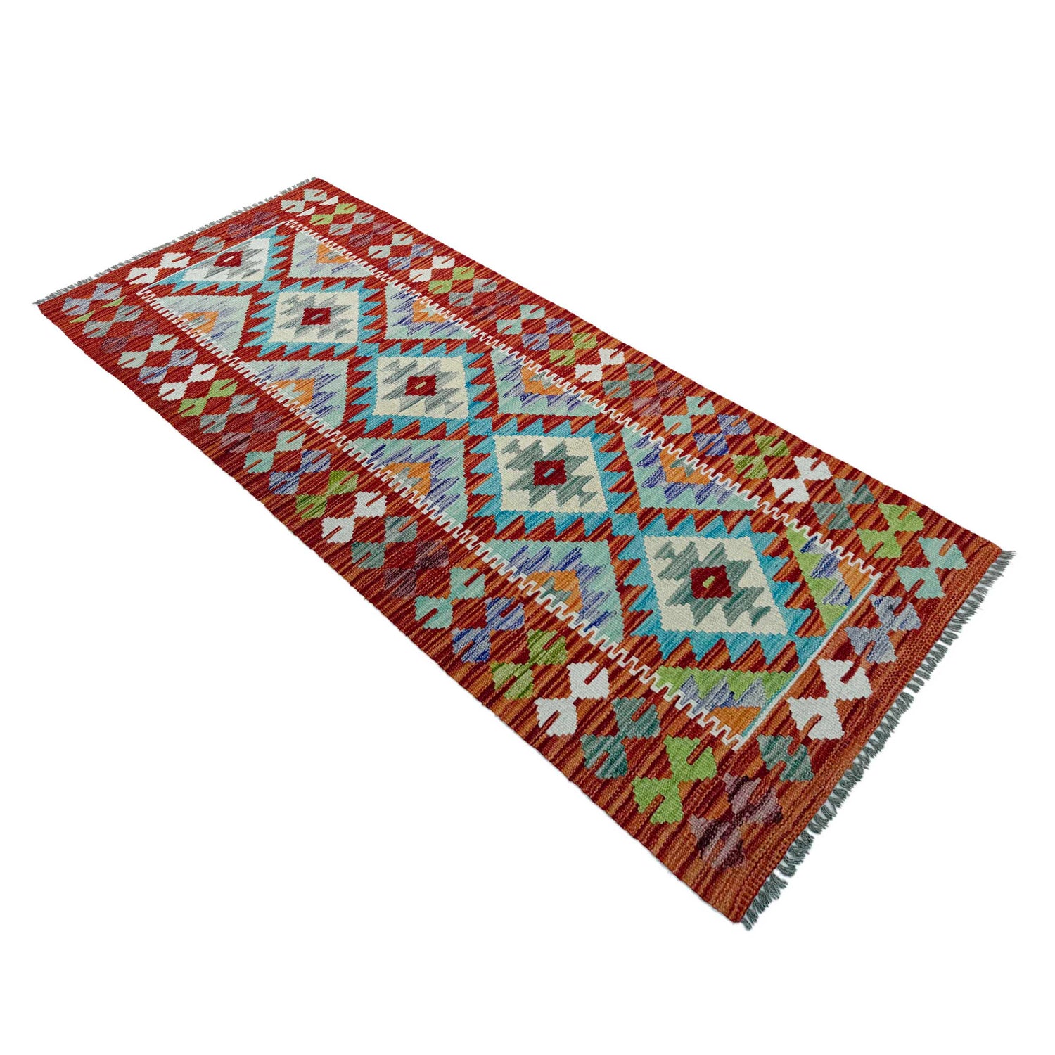 Vegetable Kilim Runner 2' 5" x 6' 6" (ft)- No. Y37275