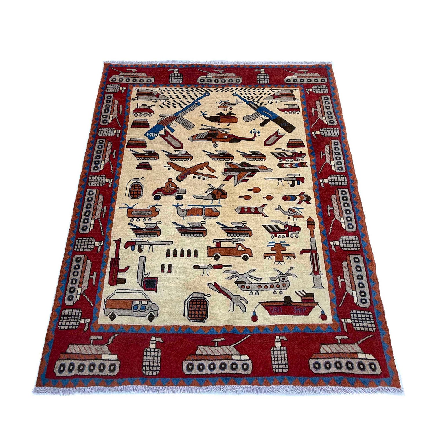 War Rug 4' 1" x 5' 9" (ft) - No. Y37283