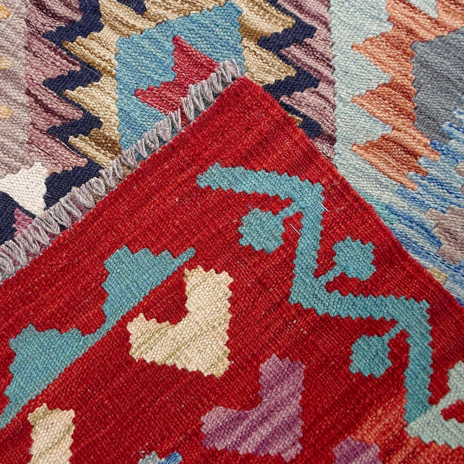 Handmade Vegetable Kilim 5' 1" x 6' 8" (ft) - No. Y37290
