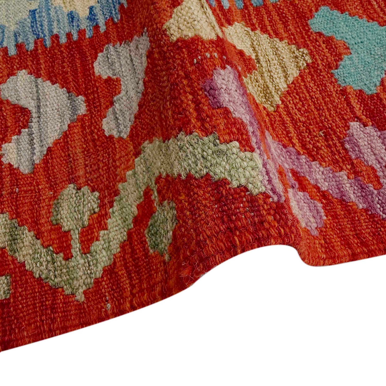 Handmade Vegetable Kilim 5' 1" x 6' 8" (ft) - No. Y37290