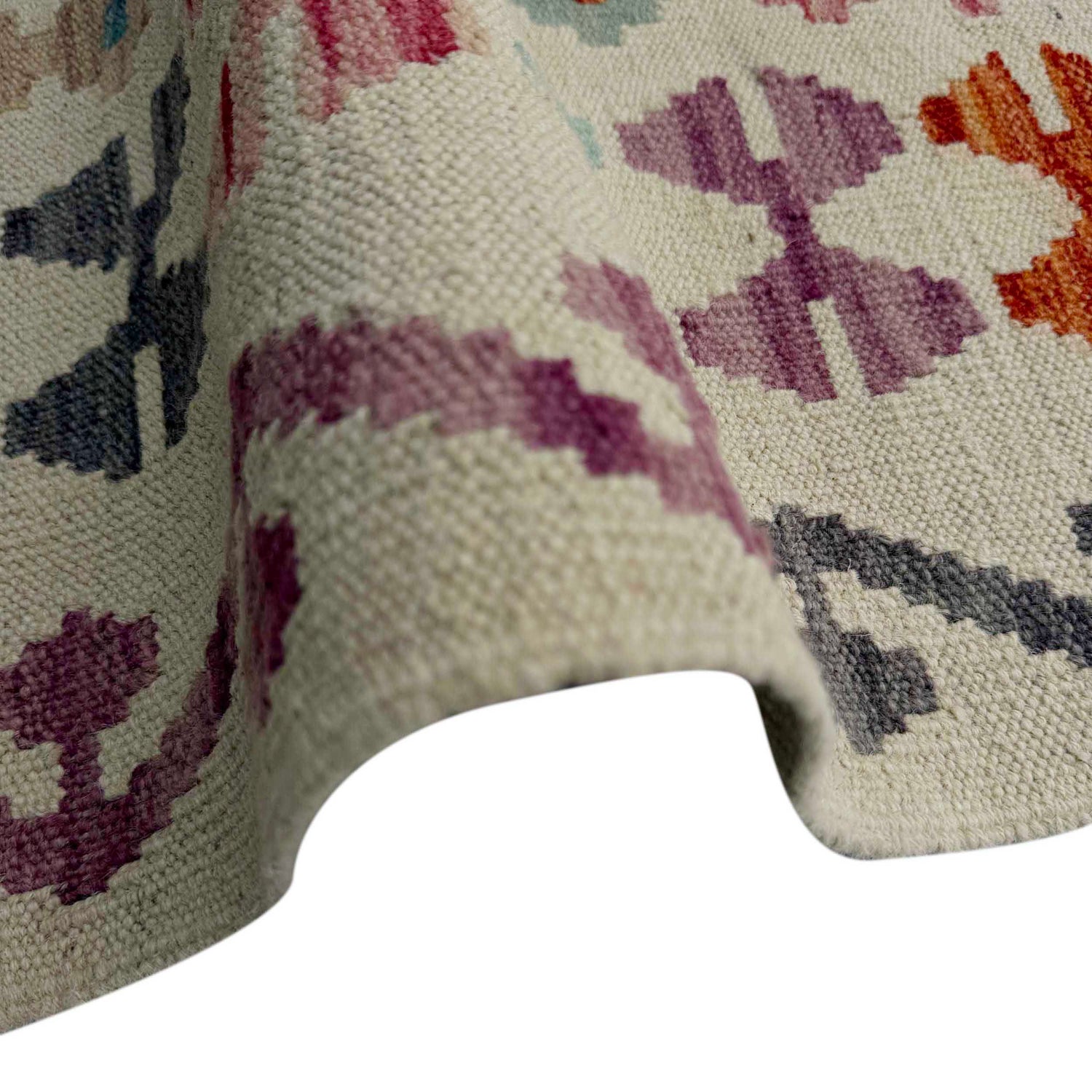 Handmade Vegetable Kilim 5' 0" x 6' 7" (ft) - No. Y37294