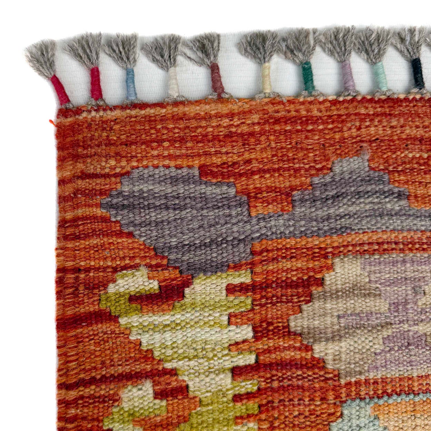 Handmade Vegetable Kelim 5' 1" x 6' 5" (ft) - No. Y37301