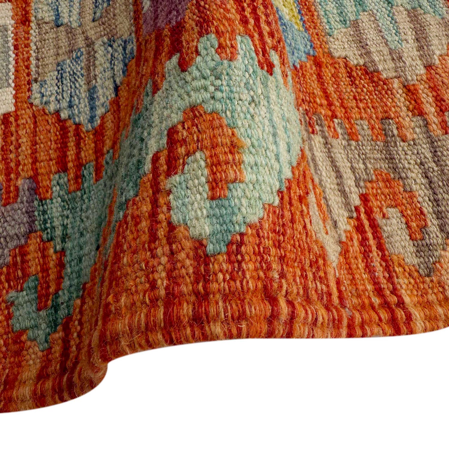 Handmade Vegetable Kelim 5' 1" x 6' 5" (ft) - No. Y37301