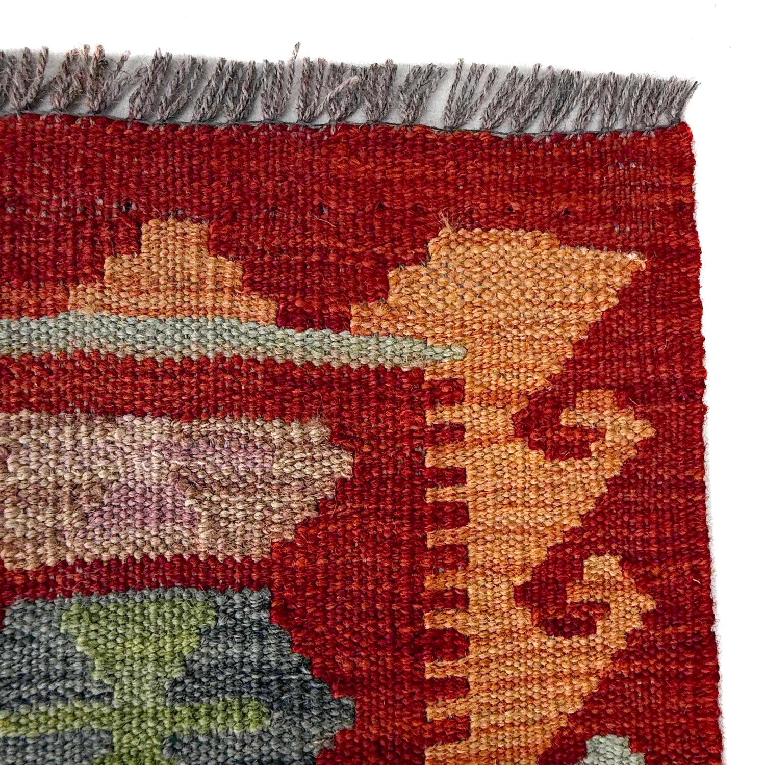 Handmade Vegetable Kilim 5' 1" x 6' 8" (ft) - No. Y37307