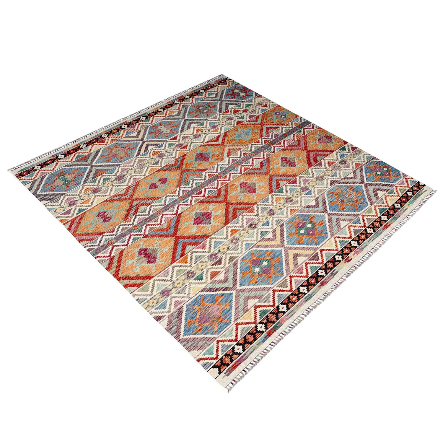 Handmade Vegetable Kelim 8' 3" x 9' 9" (ft) - No. Y37316