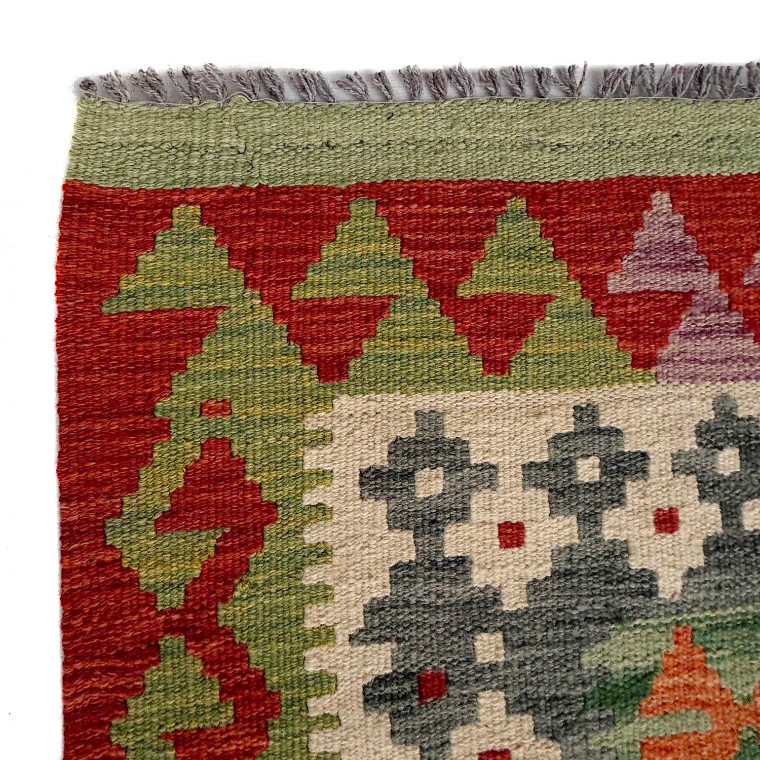 Handmade Vegetable Kilim 6' 7" x 10' 1" (ft) - No. Y37320