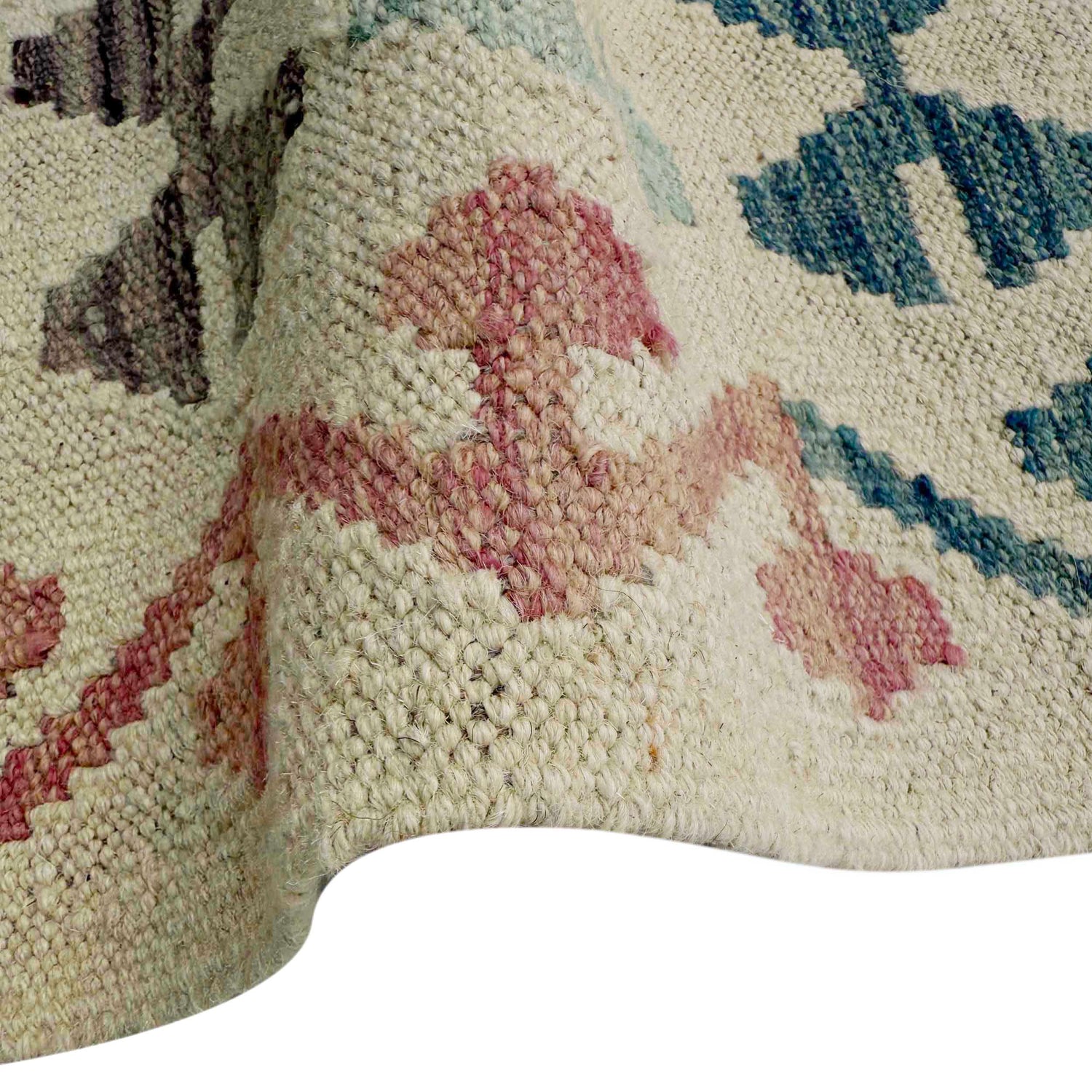 Handmade Vegetable Kelim 5' 1" x 6' 8" (ft) - No. Y37329