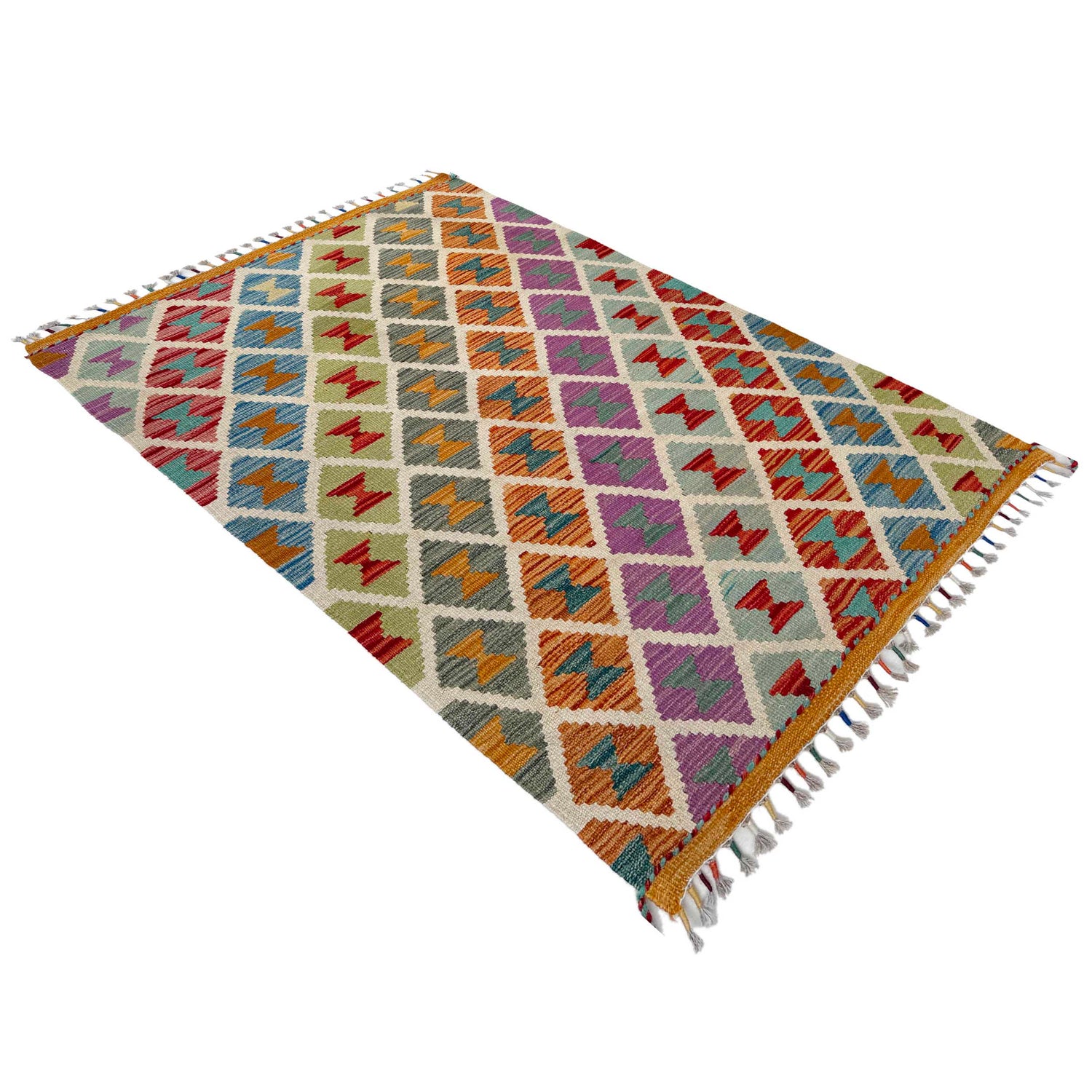 Handmade Vegetable Kelim 2' 7" x 4' 3" (ft) - No. Y37330