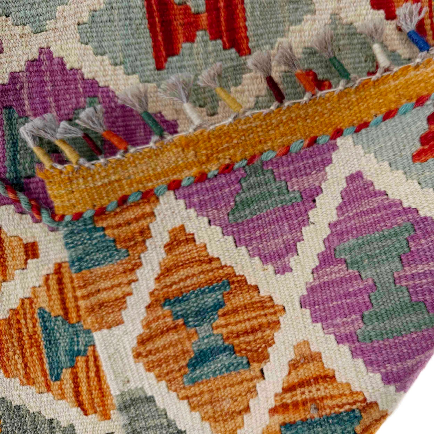 Handmade Vegetable Kelim 2' 7" x 4' 3" (ft) - No. Y37330