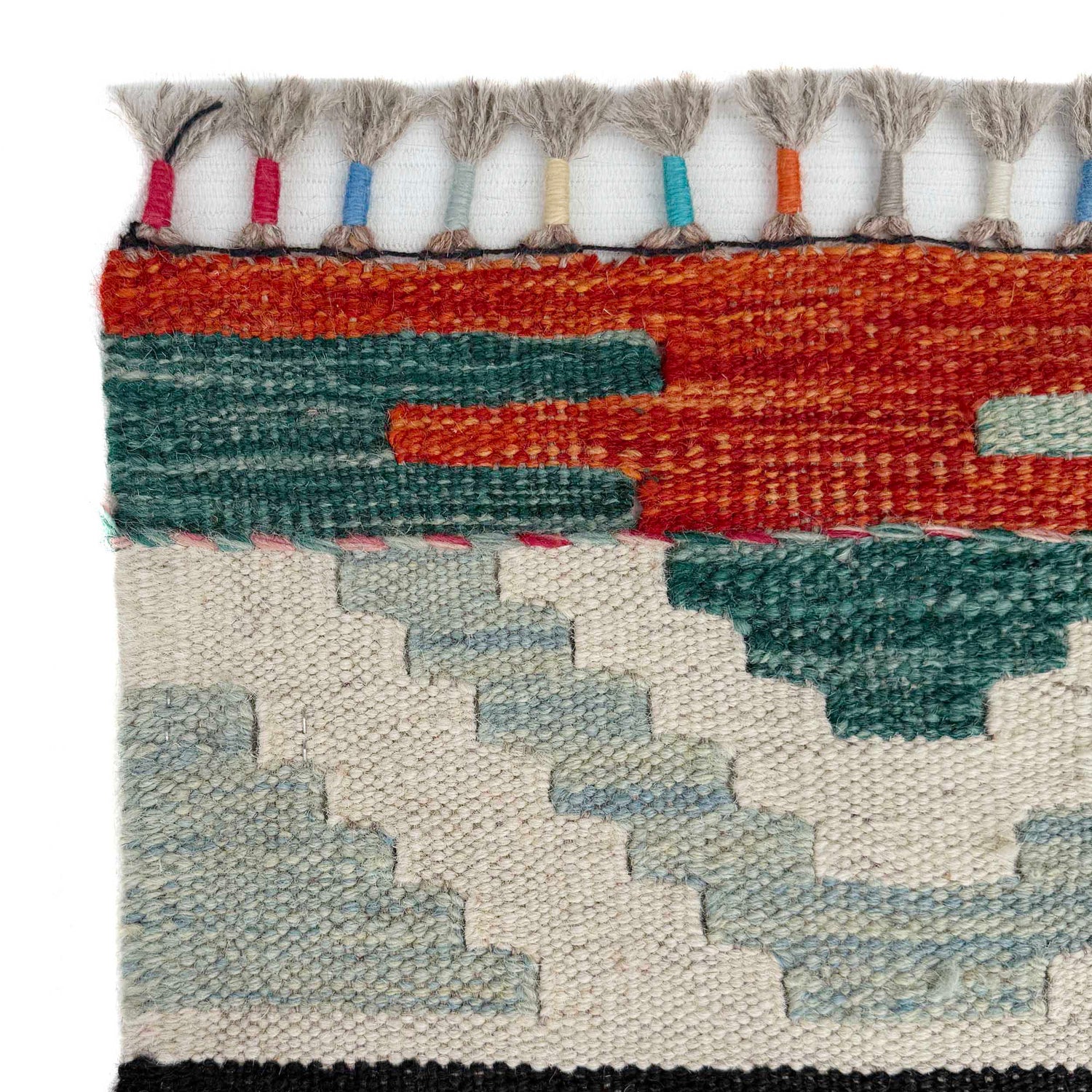 Handmade Vegetable Kilim 6' 10" x 10' 2" (ft) - No. Y37333