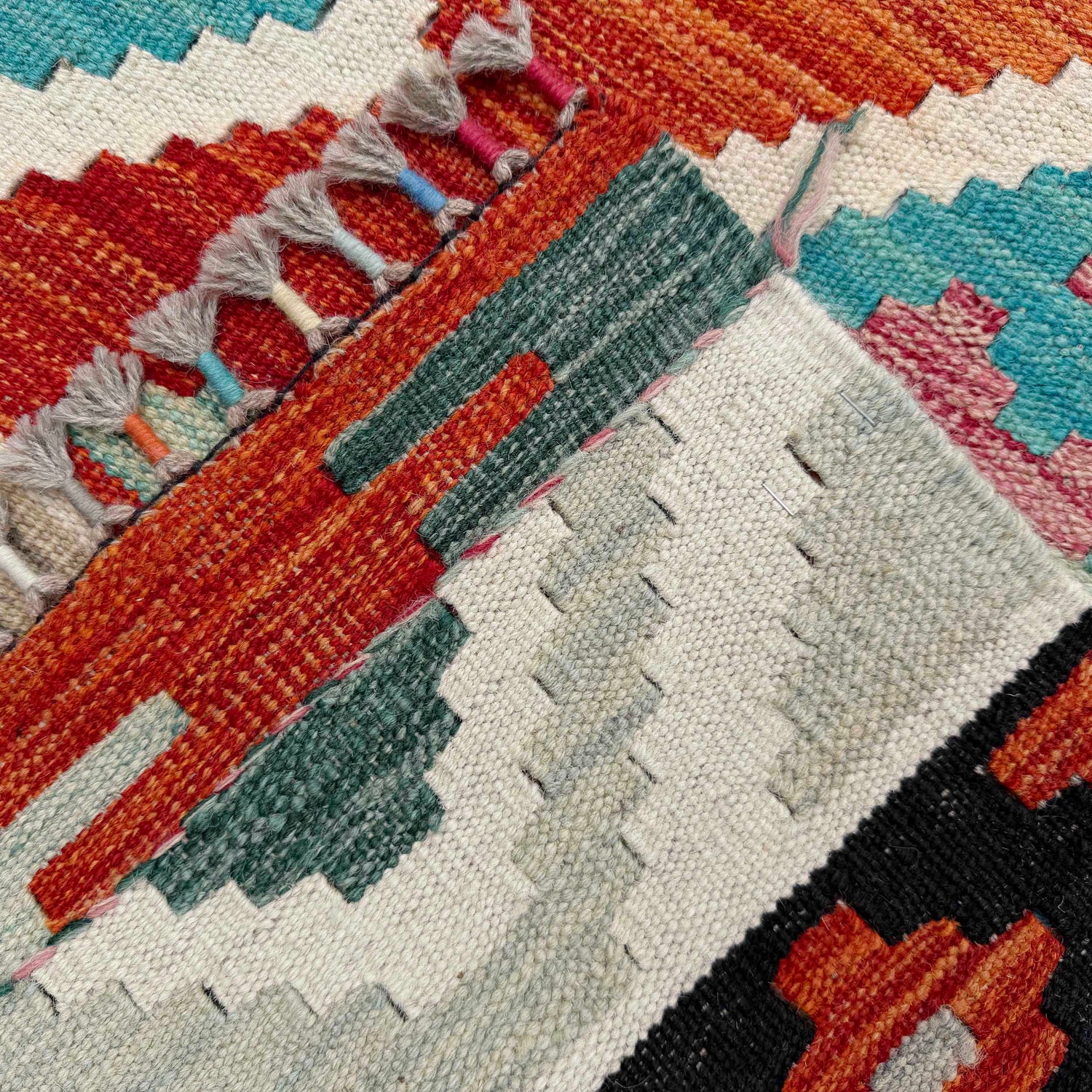 Handmade Vegetable Kilim 6' 10" x 10' 2" (ft) - No. Y37333