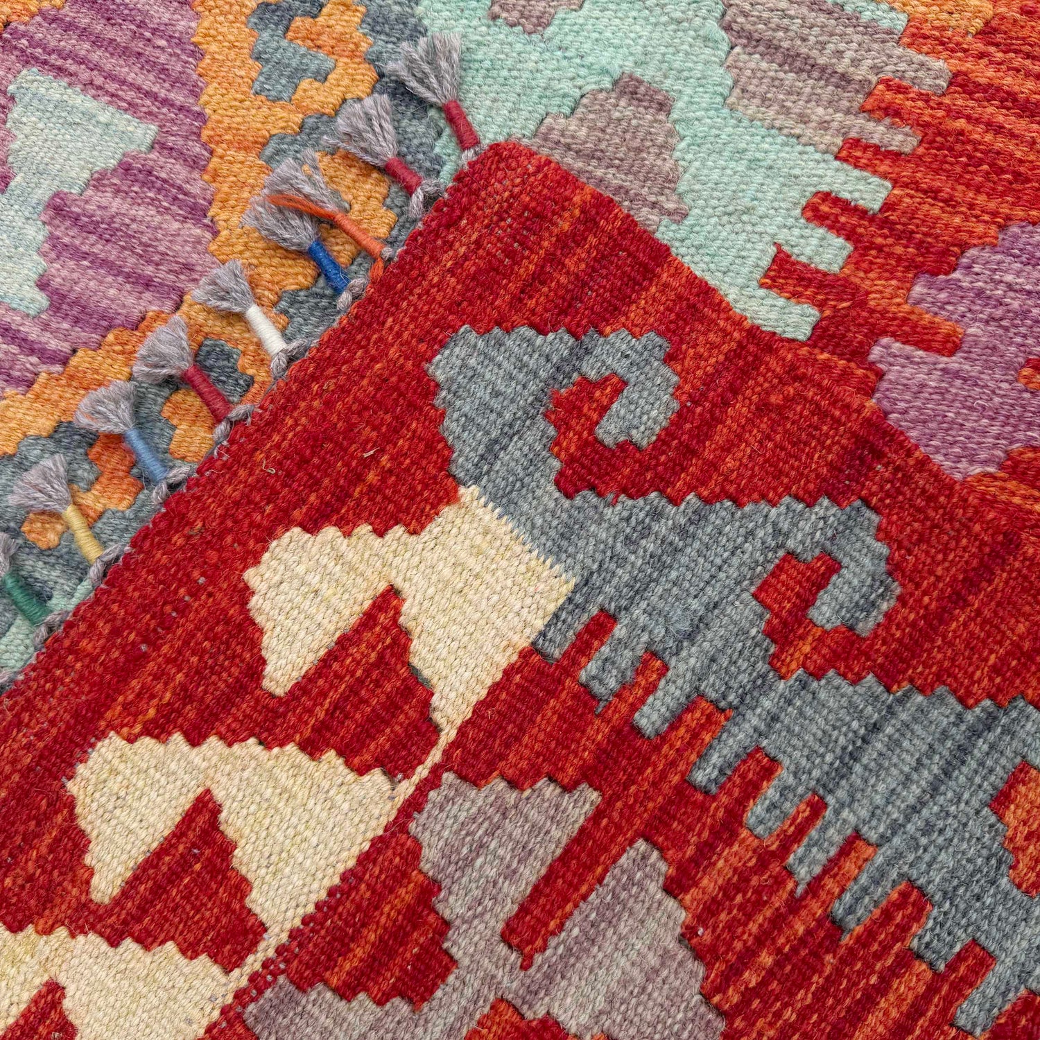 Handmade Vegetable Kelim 7' 3" x 9' 9" (ft) - No. Y37335