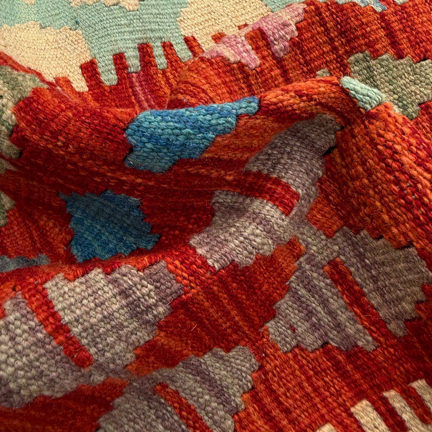 Handmade Vegetable Kelim 7' 3" x 9' 9" (ft) - No. Y37335