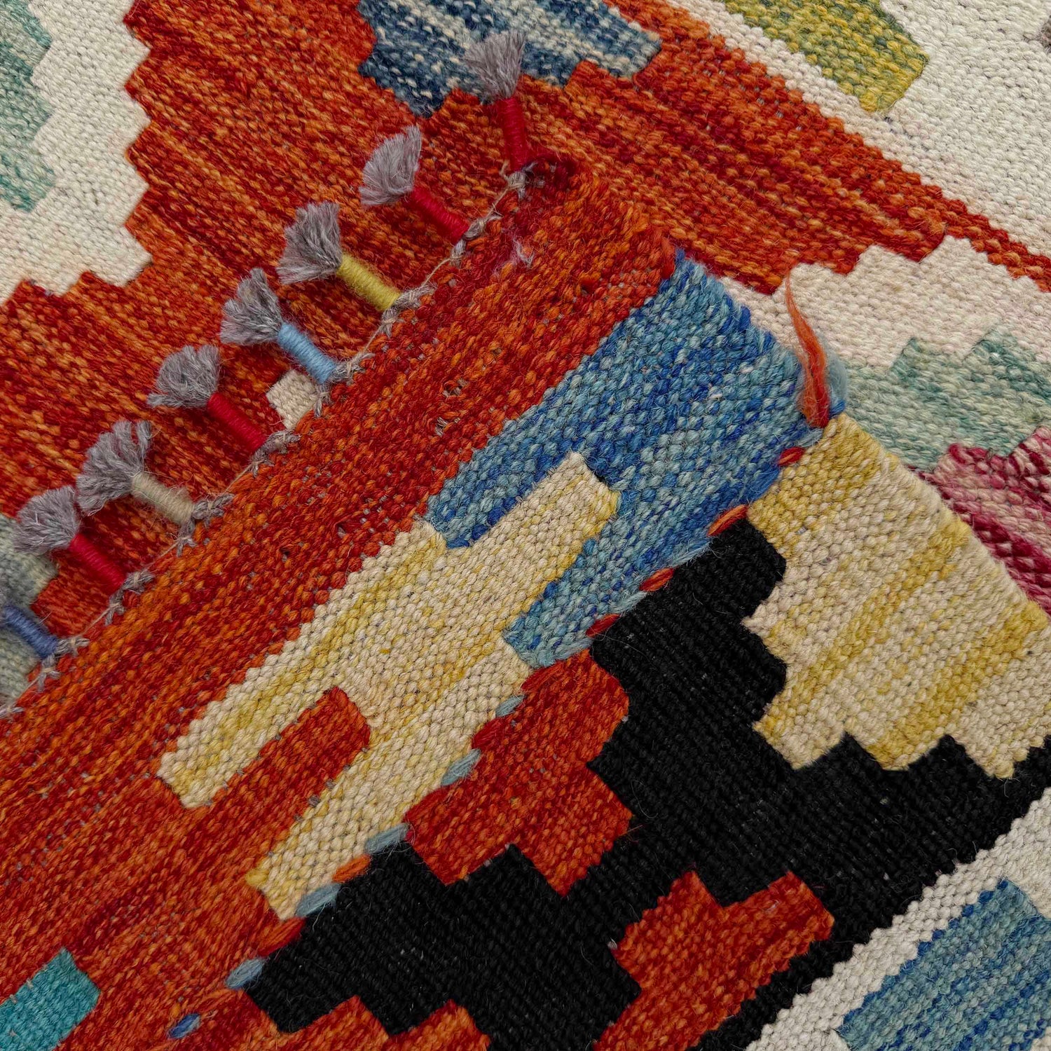 Handmade Vegetable Kilim 6' 8" x 10' 1" (ft) - No. Y37342