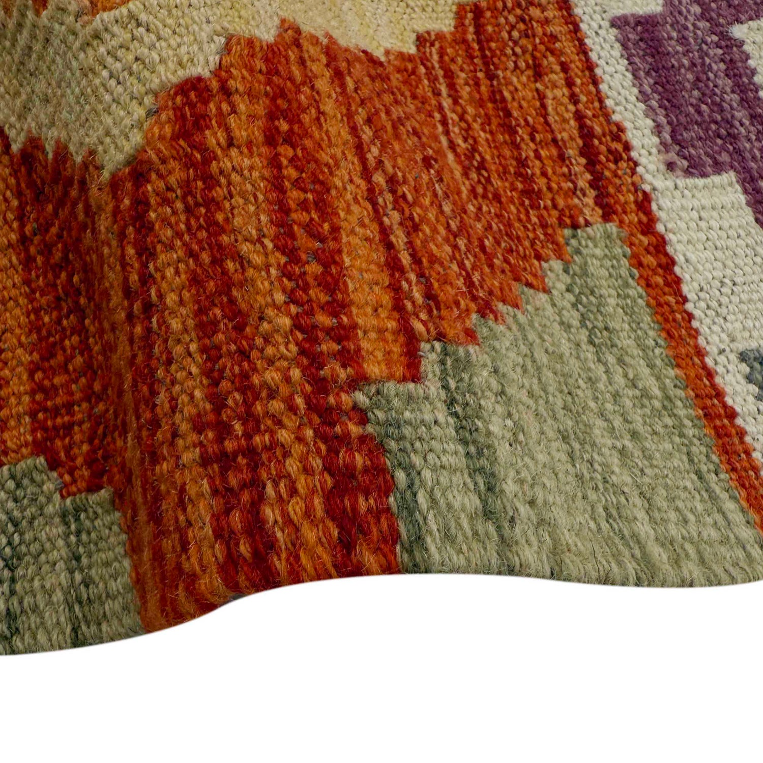 Handmade Vegetable Kilim 6' 8" x 10' 1" (ft) - No. Y37342