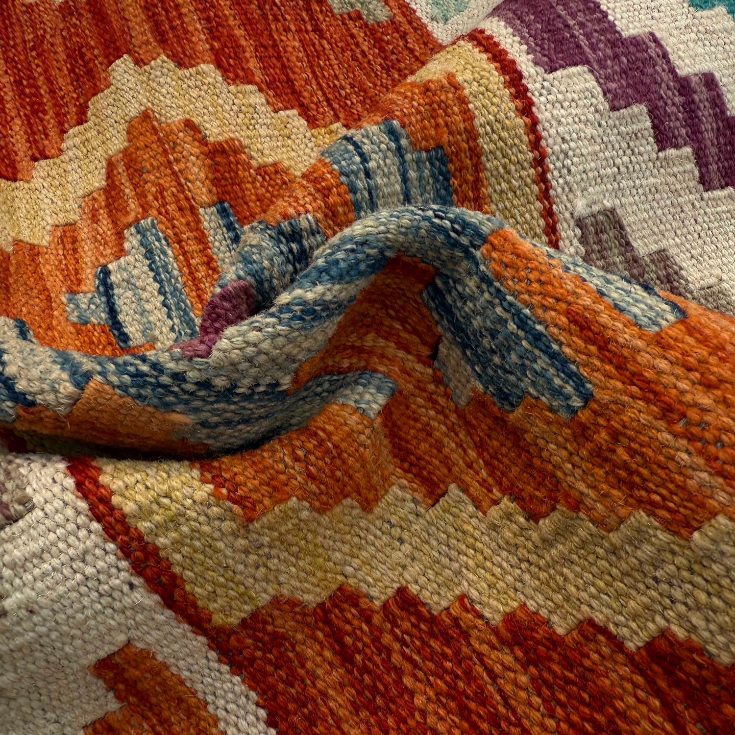 Handmade Vegetable Kilim 6' 8" x 10' 1" (ft) - No. Y37342