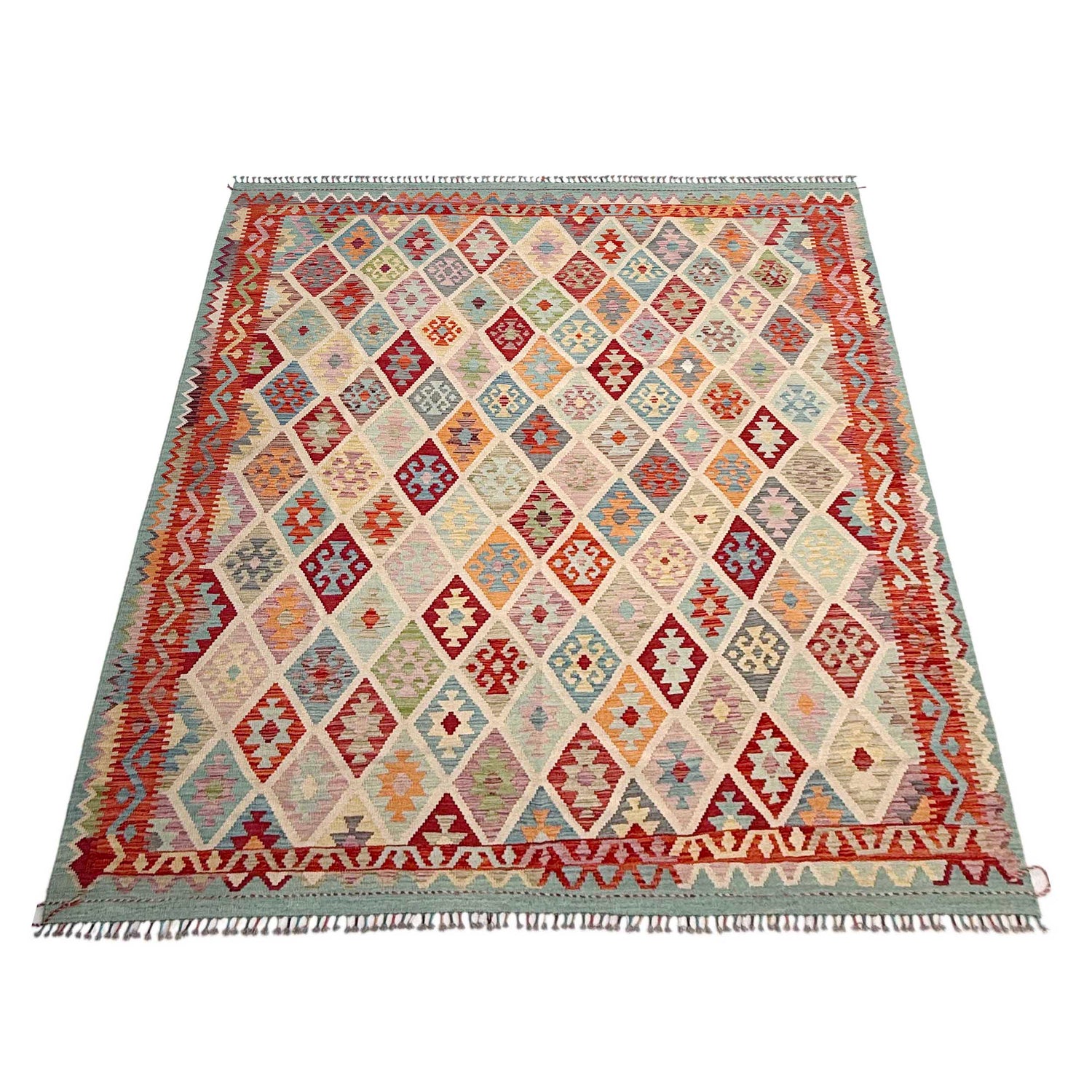 Handmade Vegetable Kilim 8' 5" x 10' 0" (ft) - No. Y37345