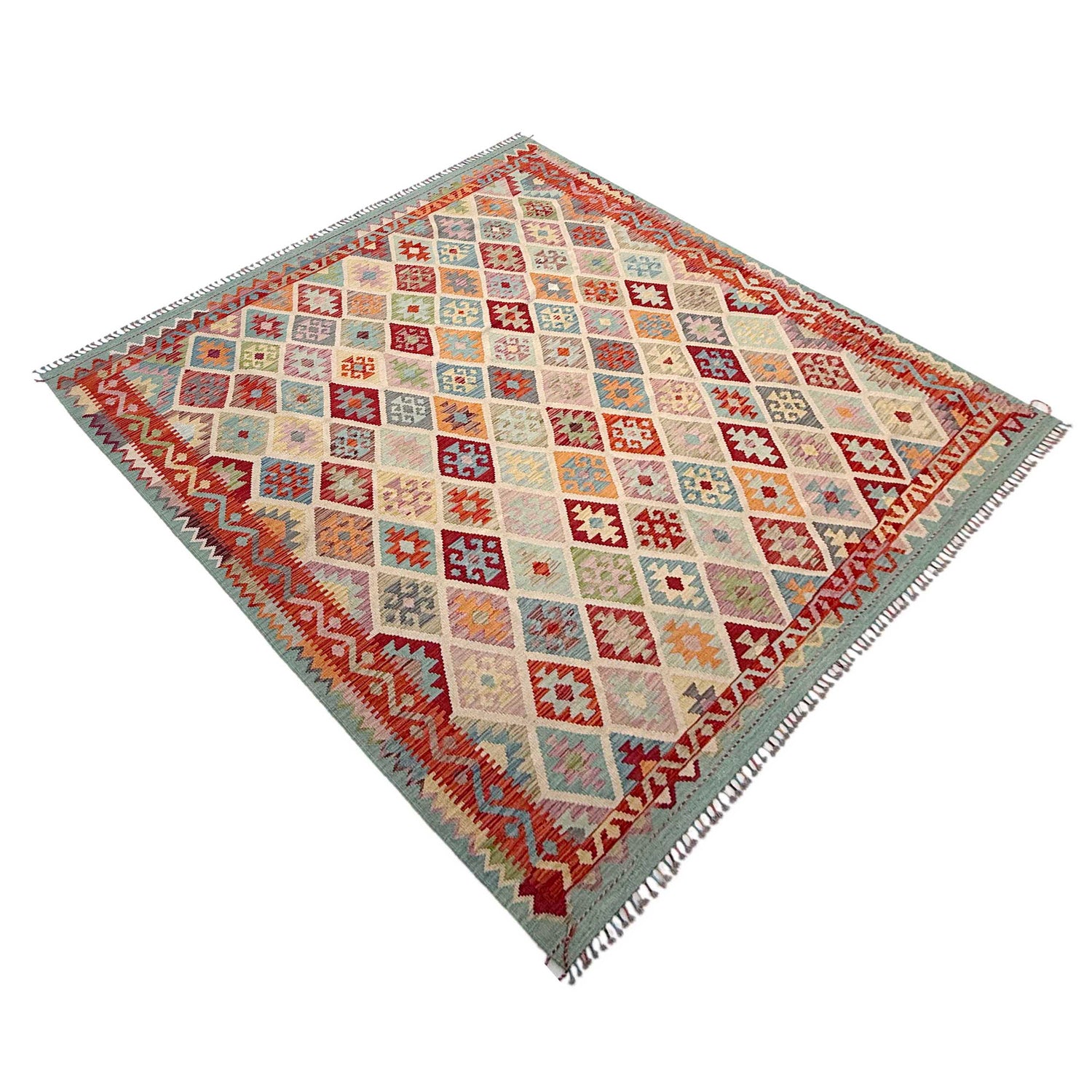 Handmade Vegetable Kilim 8' 5" x 10' 0" (ft) - No. Y37345