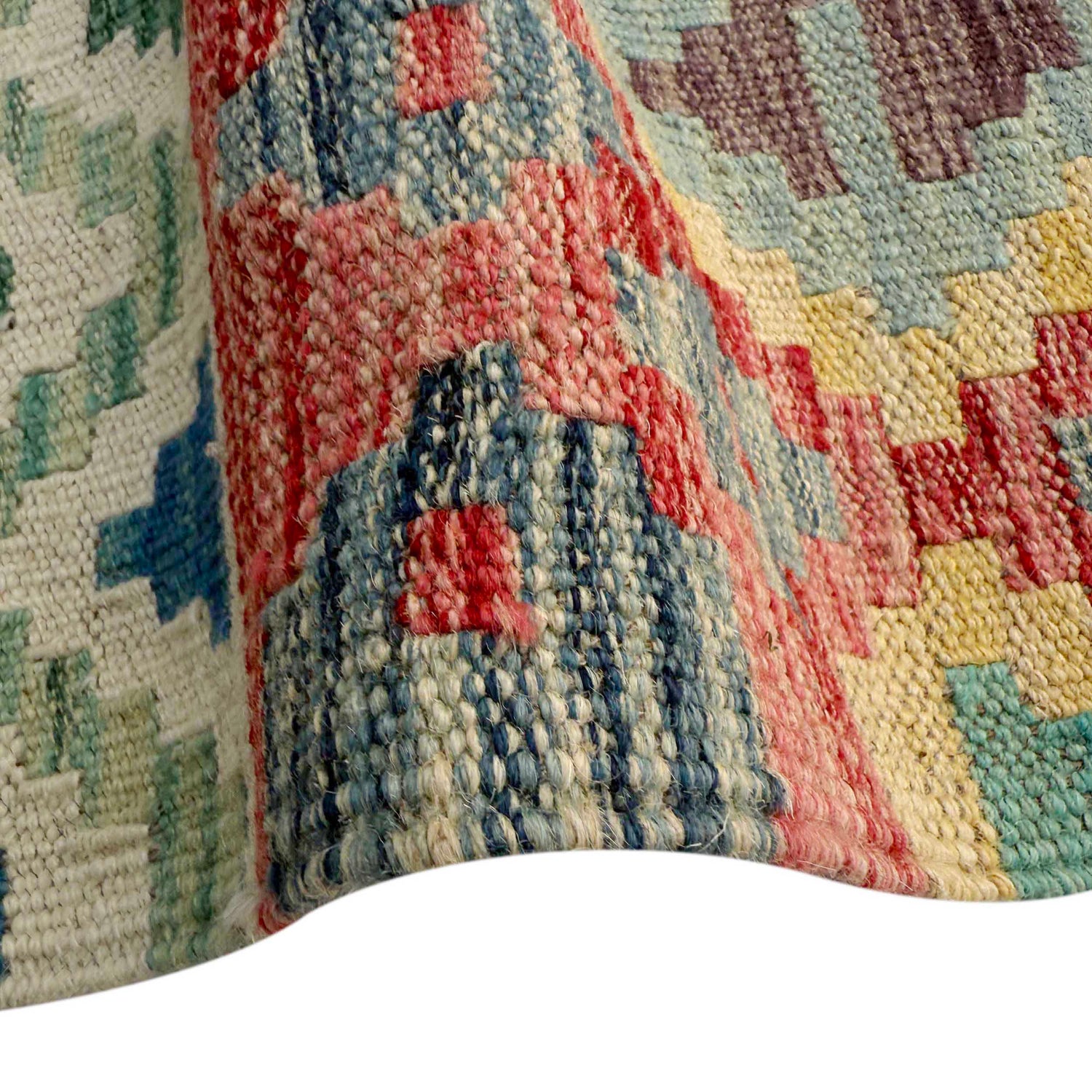 Handmade Vegetable Kilim 8' 4" x 9' 10" (ft) - No. Y37352