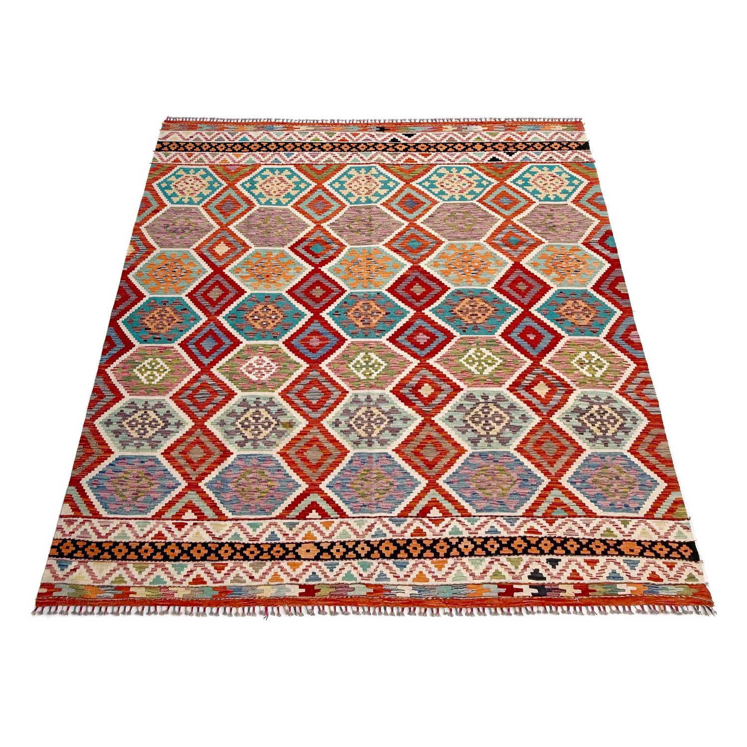 Handmade Vegetable Kelim 8' 5" x 9' 9" (ft) - No. Y37353