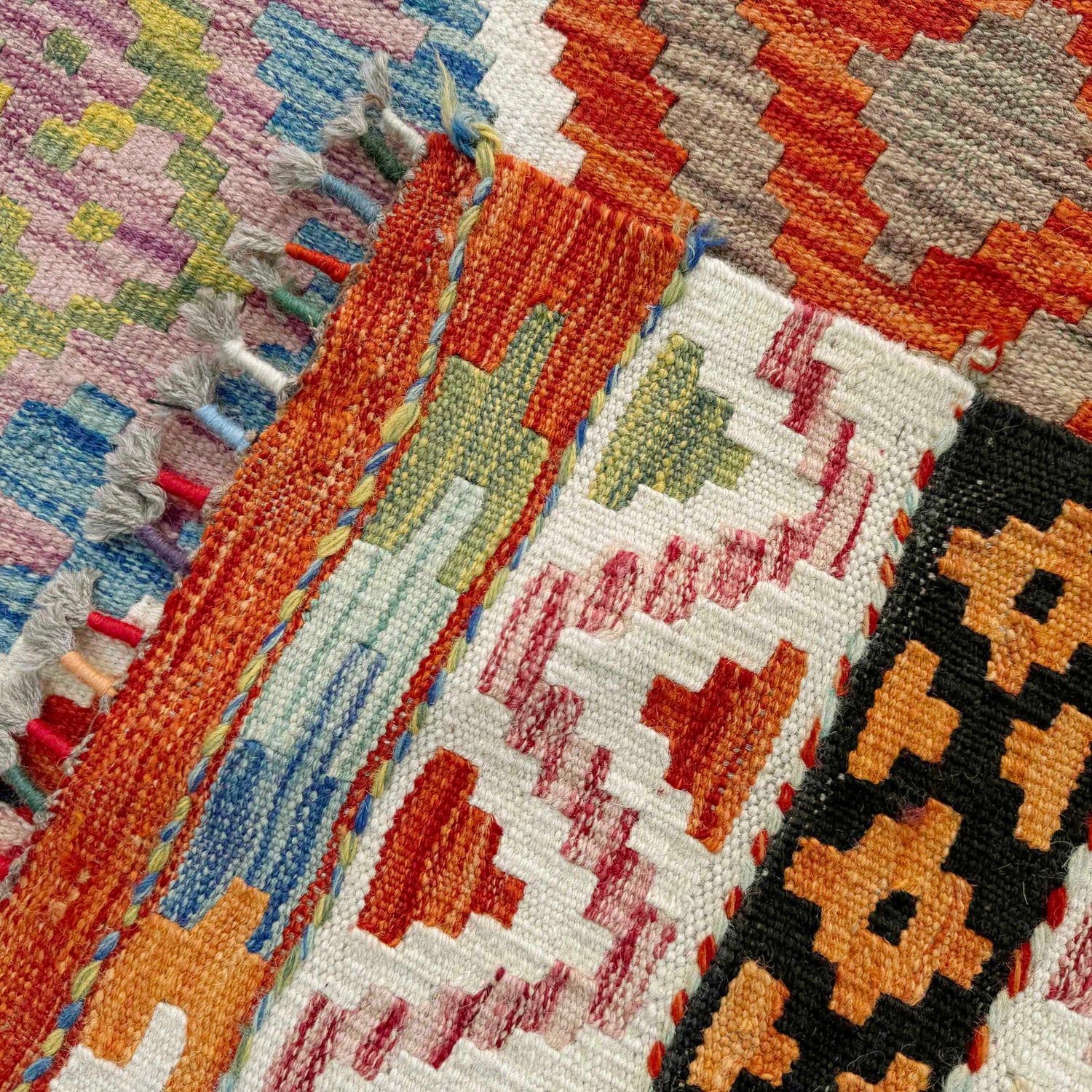 Handmade Vegetable Kelim 8' 5" x 9' 9" (ft) - No. Y37353