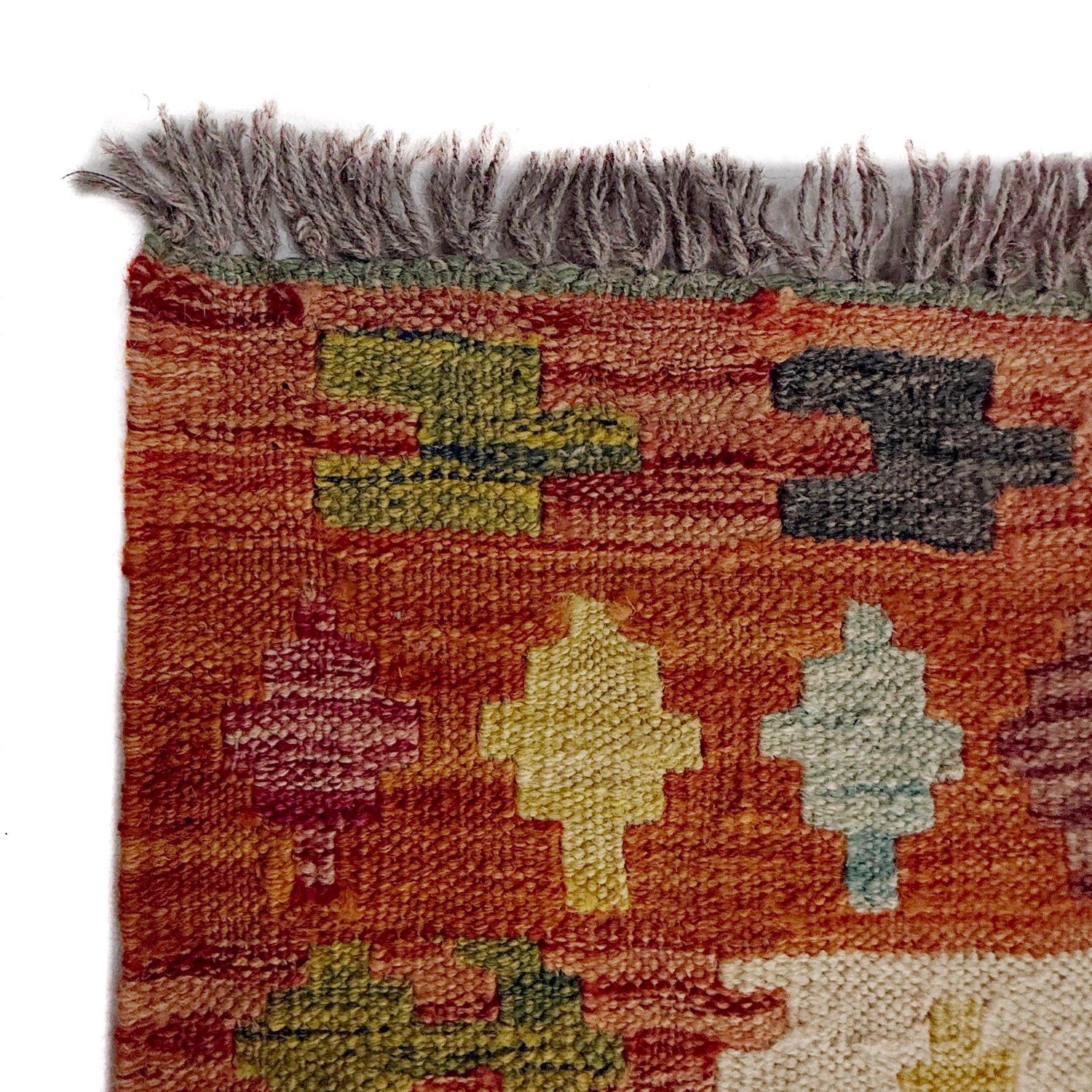 Handmade Vegetable Kelim 6' 6" x 9' 8" (ft) - No. Y37447