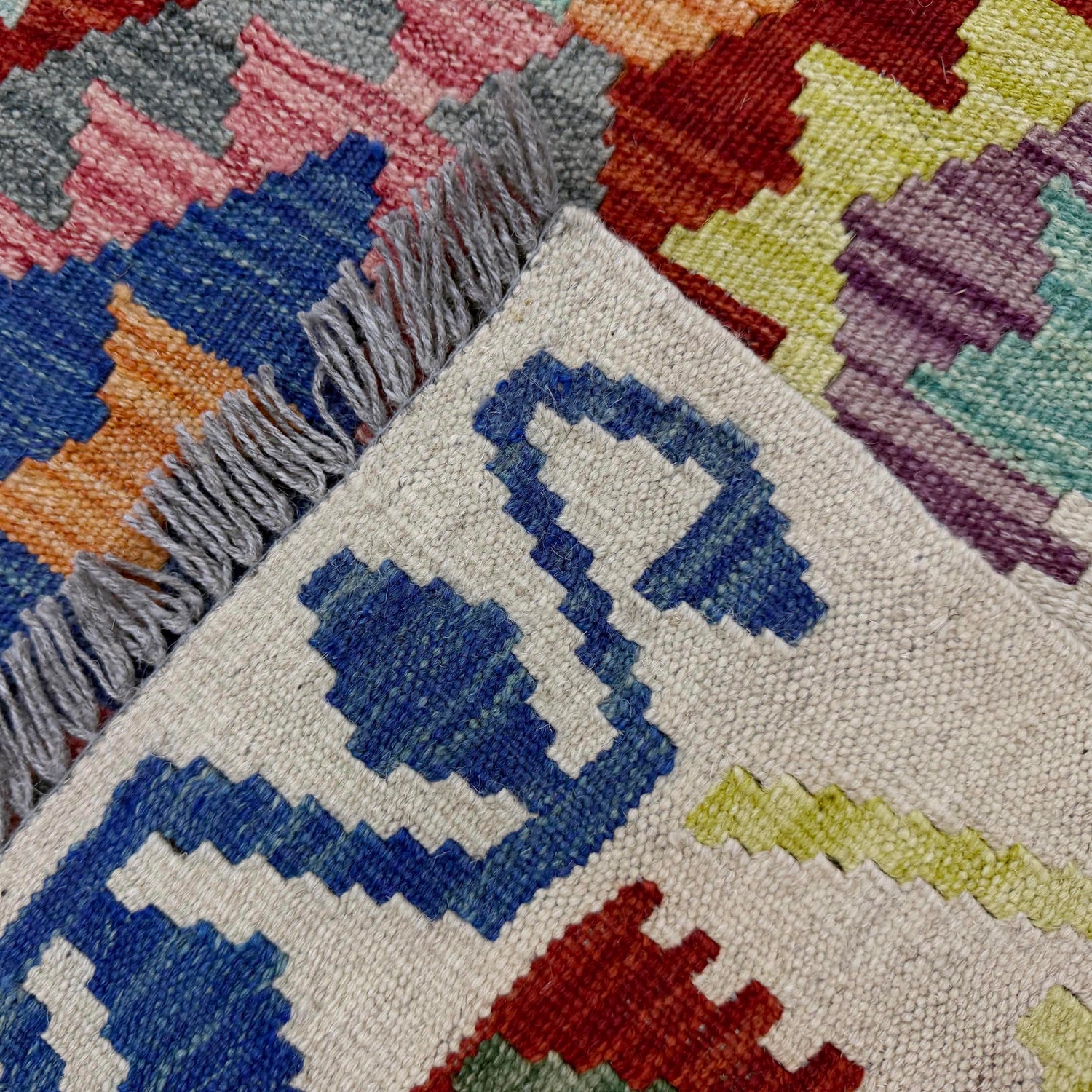 Handmade Vegetable Kilim 6' 5" x 9' 11" (ft) - No. Y37451