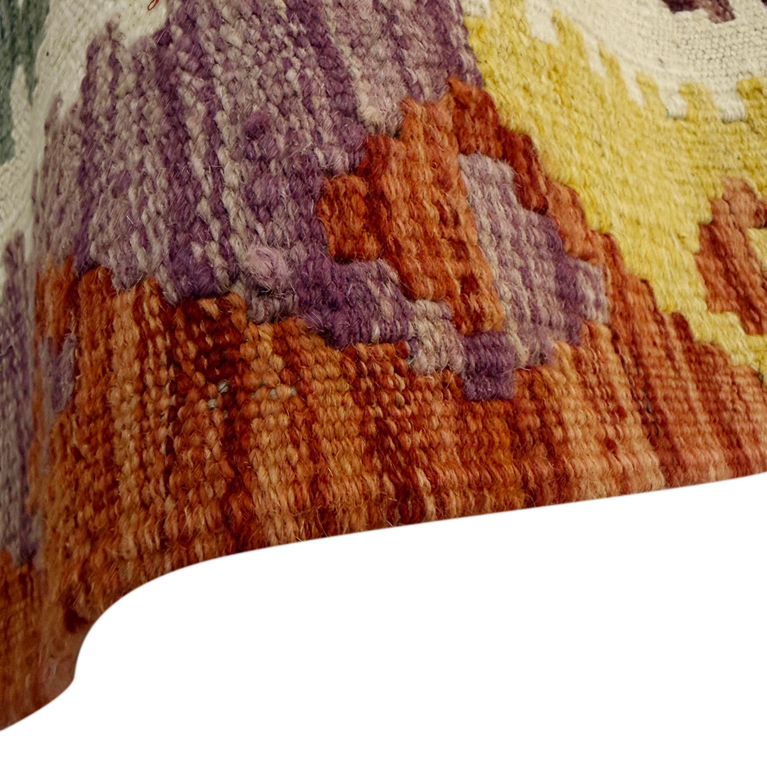 Handmade Vegetable Kelim 6' 8" x 9' 10" (ft) - No. Y37452