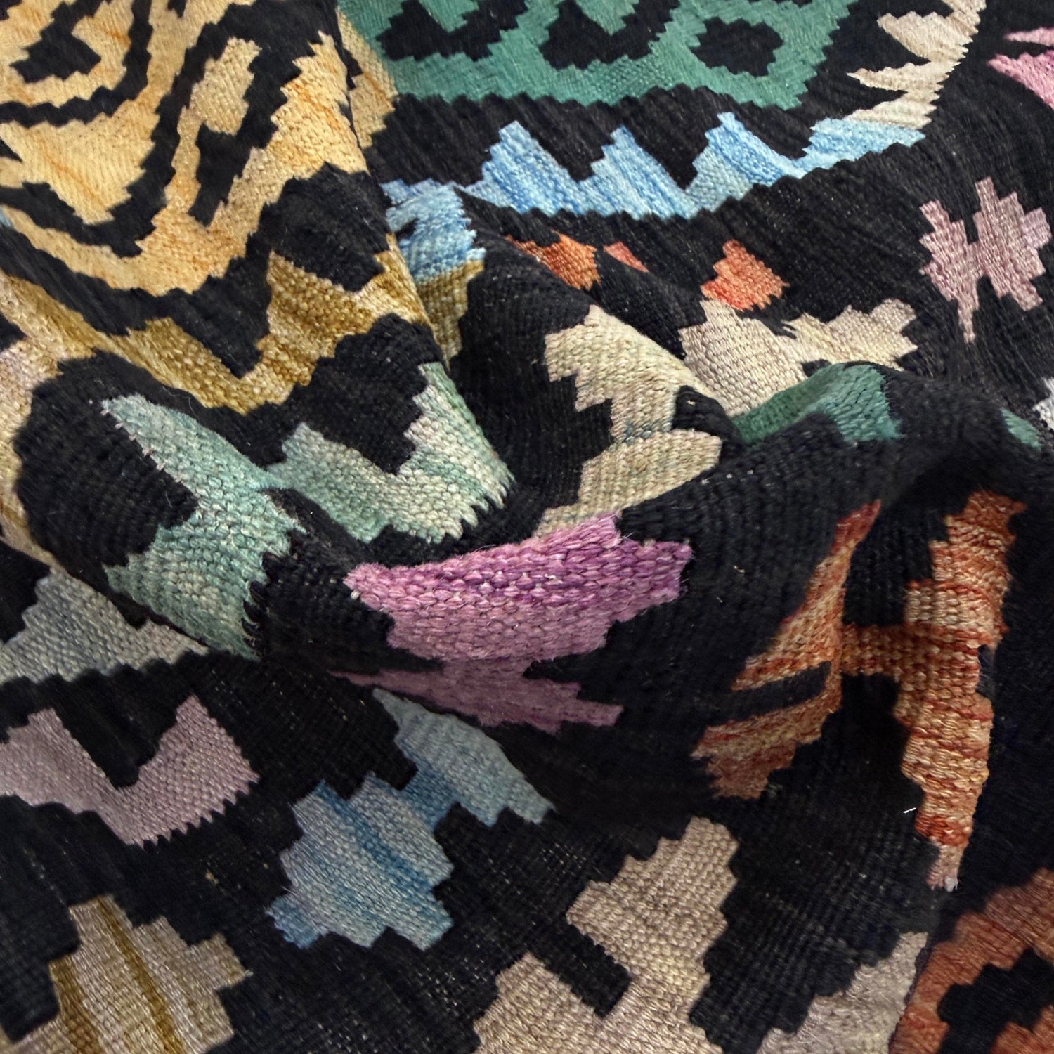 Handmade Vegetable Kilim 6' 2" x 8' 3" (ft) - No. Y39092
