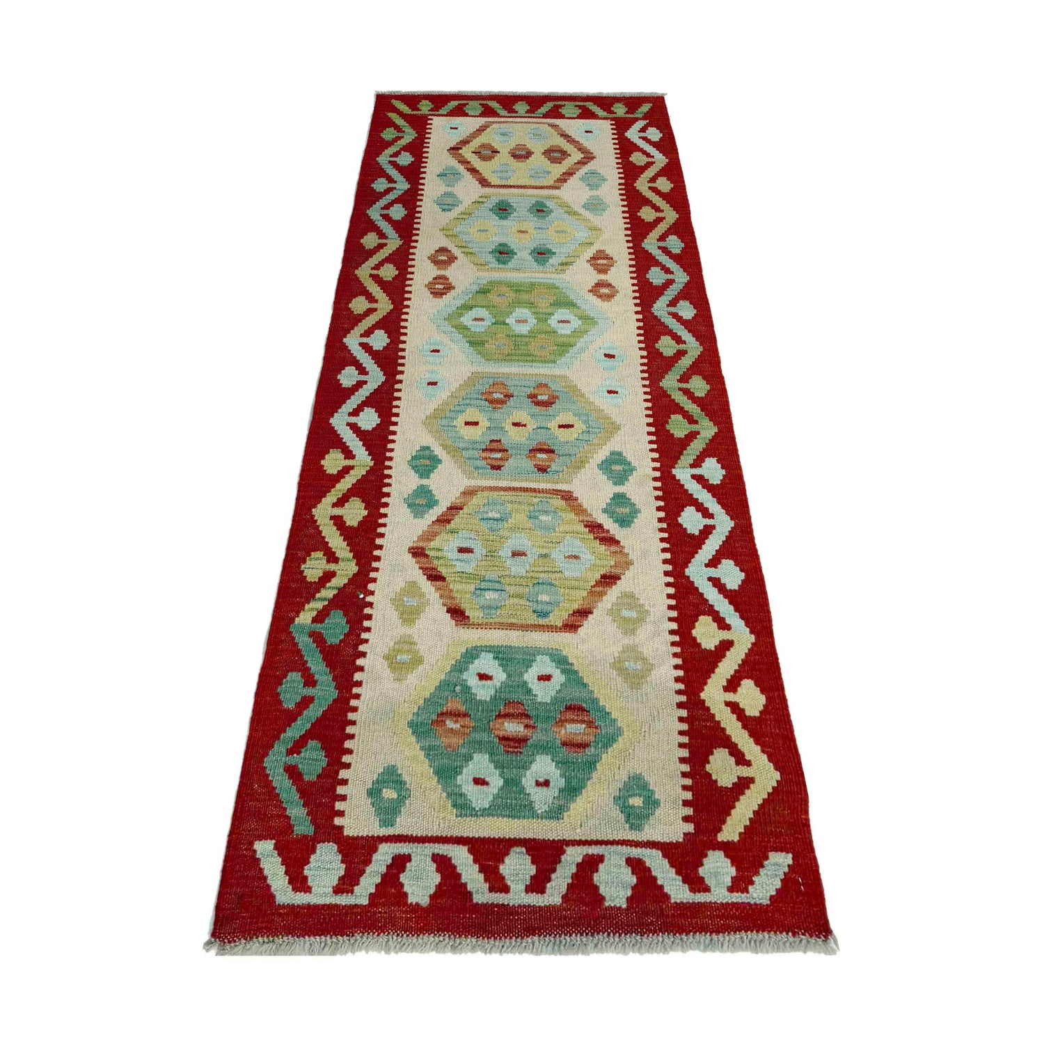 Vegetable Kilim Runner 2' 0" x 5' 8" (ft)- No. Y39095