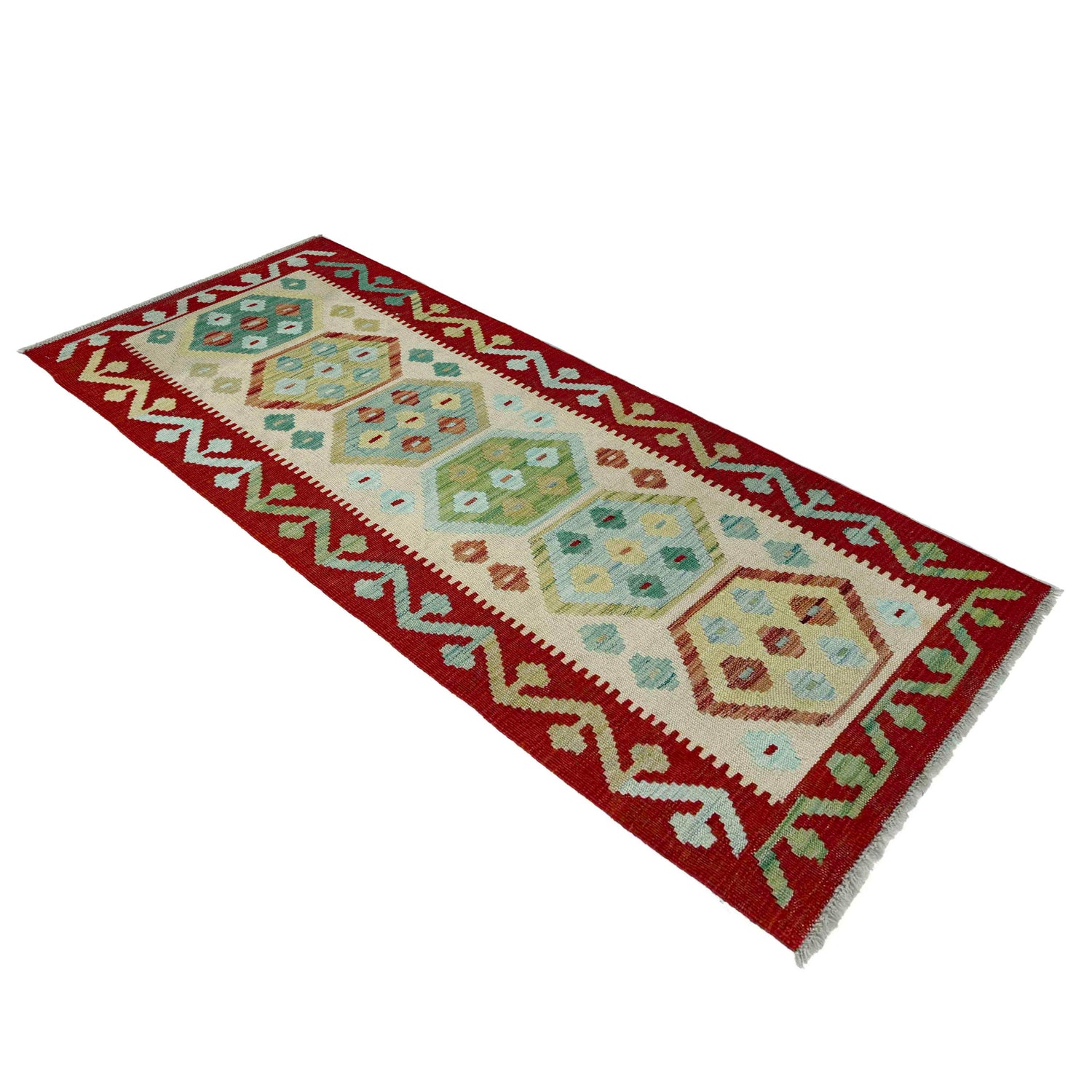 Vegetable Kilim Runner 2' 0" x 5' 8" (ft)- No. Y39095