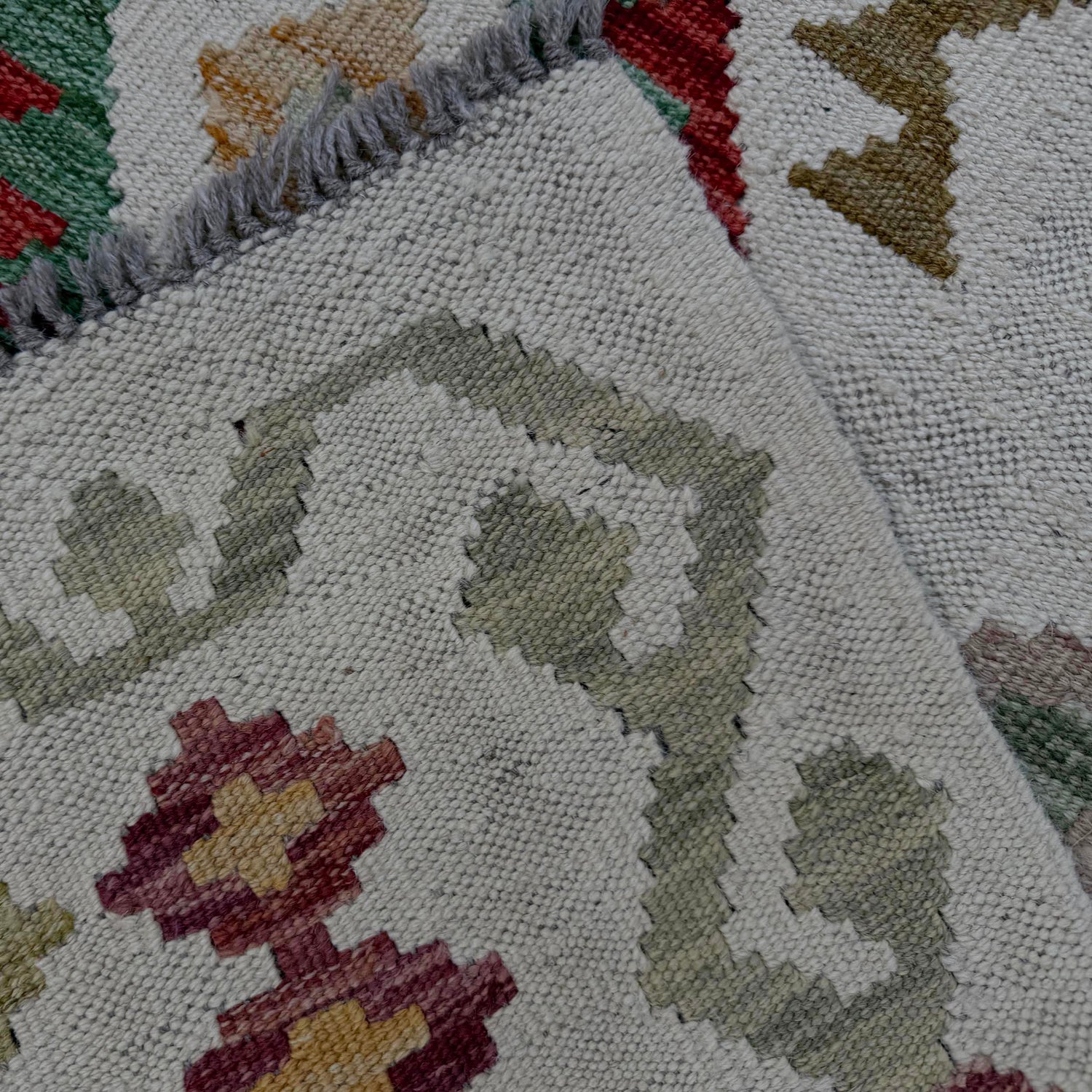 Handmade Vegetable Kilim 5' 10" x 7' 7" (ft) - No. Y39097