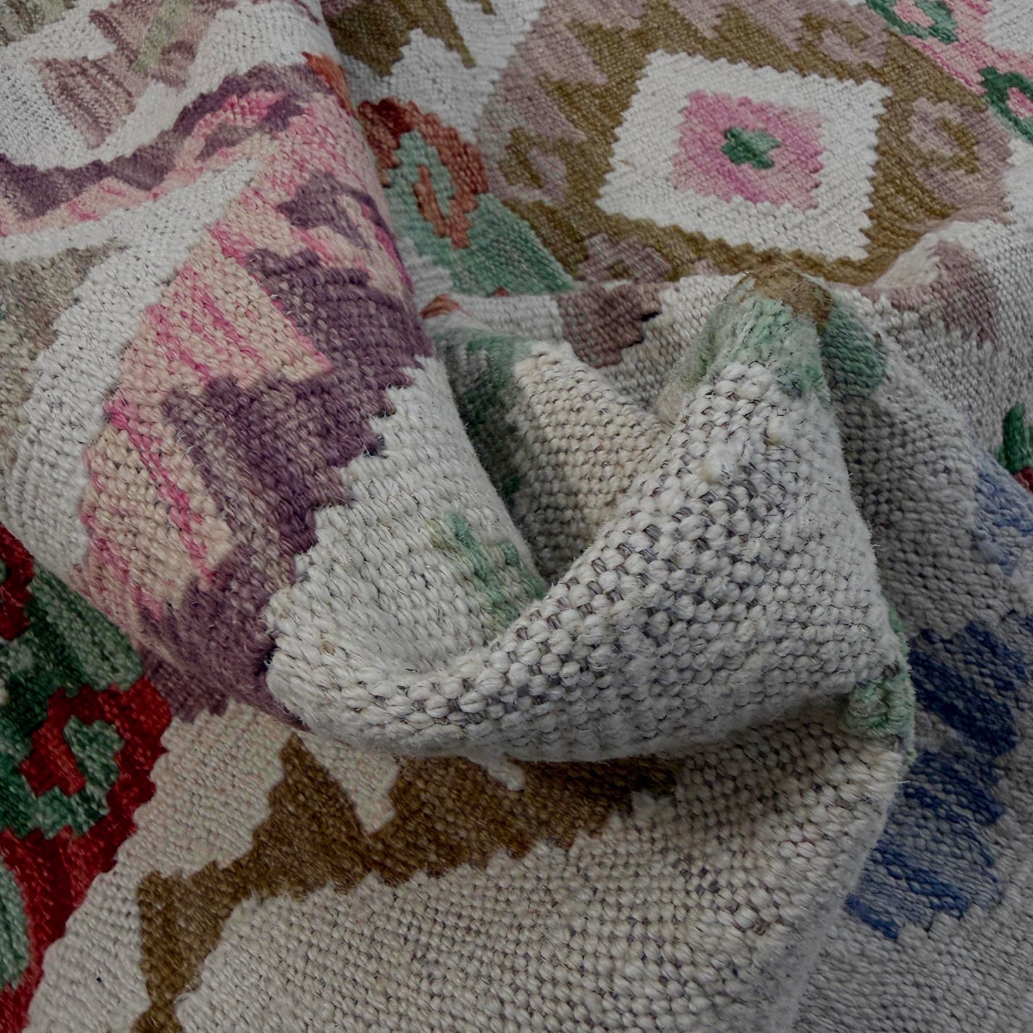 Handmade Vegetable Kilim 5' 10" x 7' 7" (ft) - No. Y39097