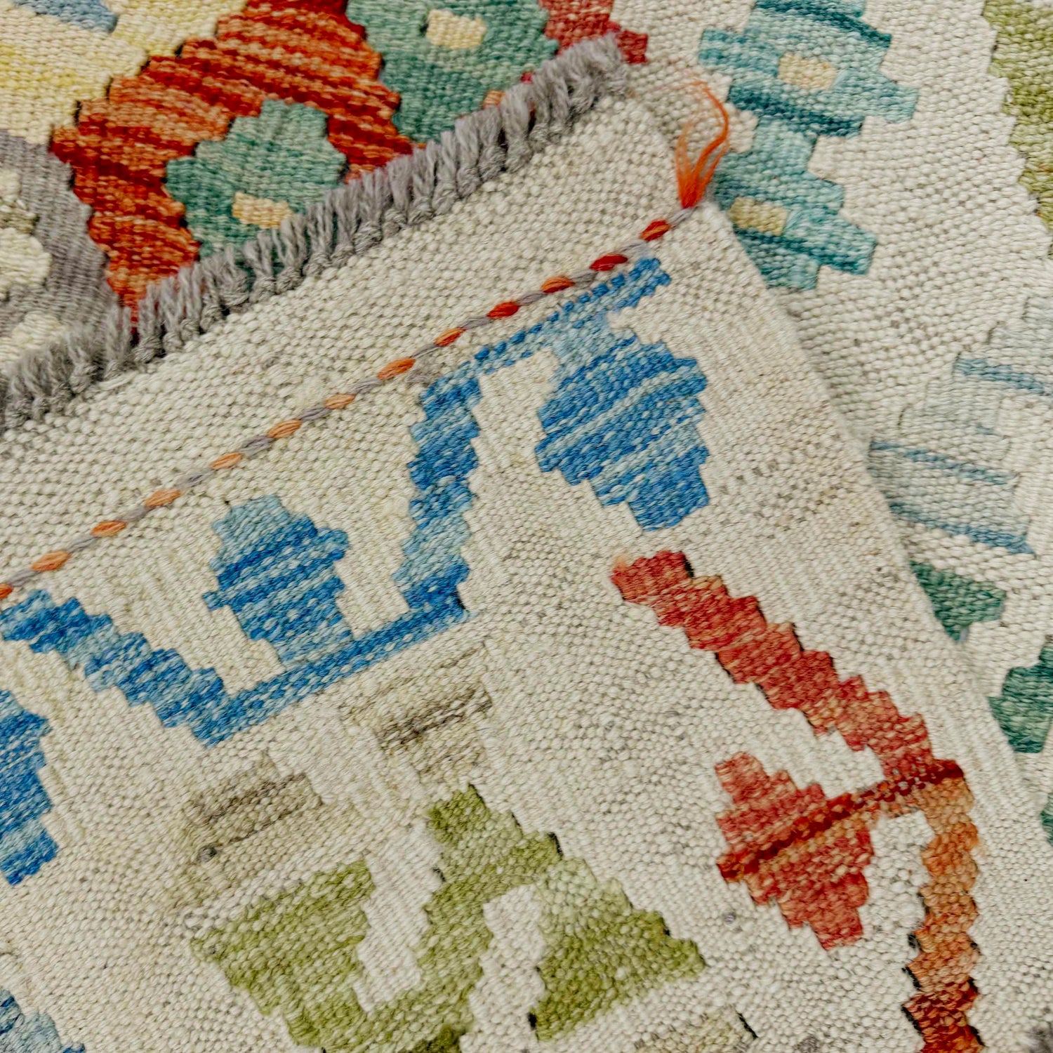 Handmade Vegetable Kelim 4' 9" x 6' 7" (ft) - No. Y39098