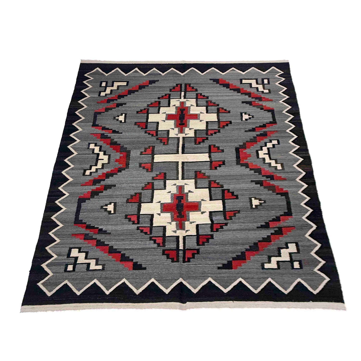 Handmade Vegetable Kilim 6' 4" x 8' 8" (ft) - No. Y39100