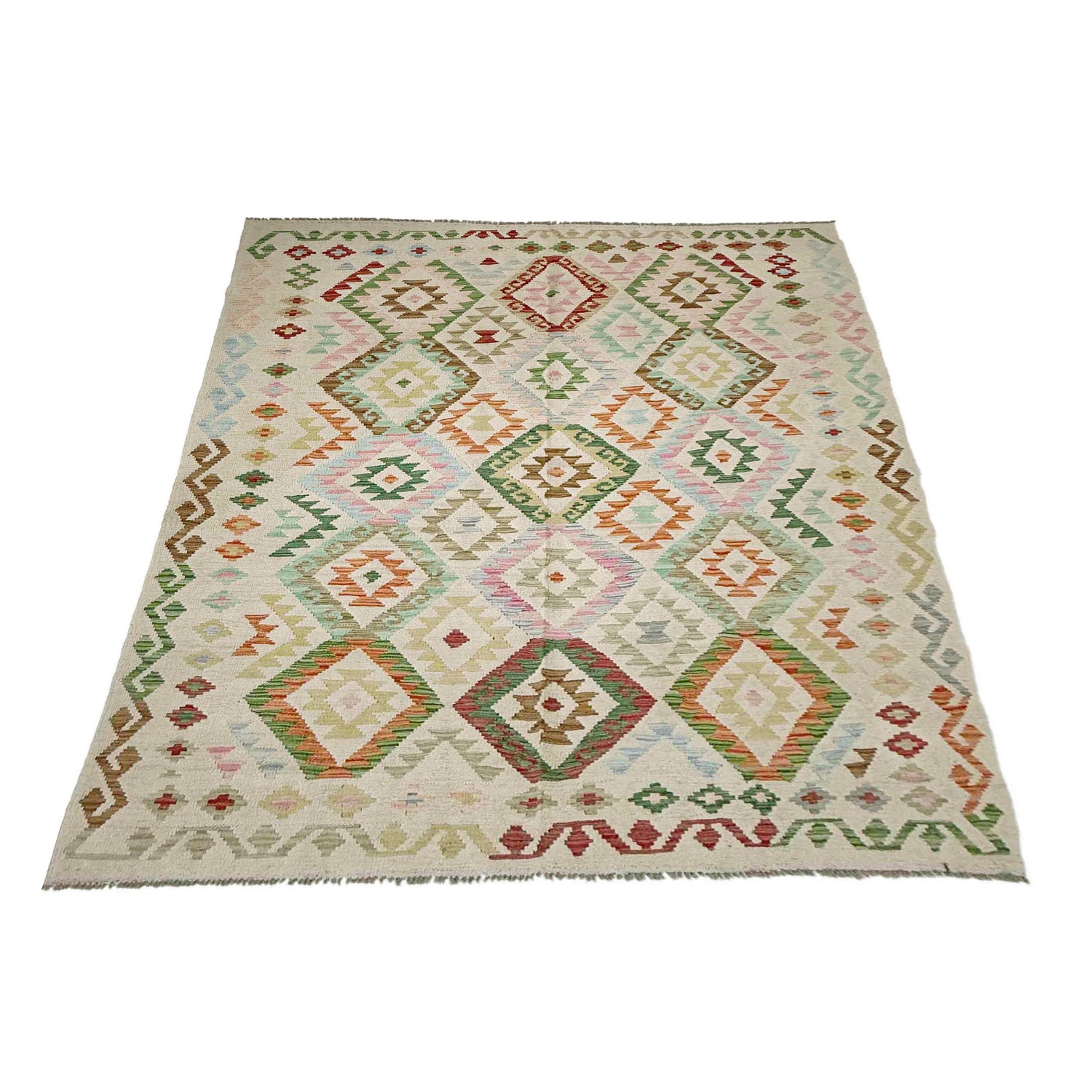 Handmade Vegetable Kilim 5' 9" x 7' 9" (ft) - No. Y39102